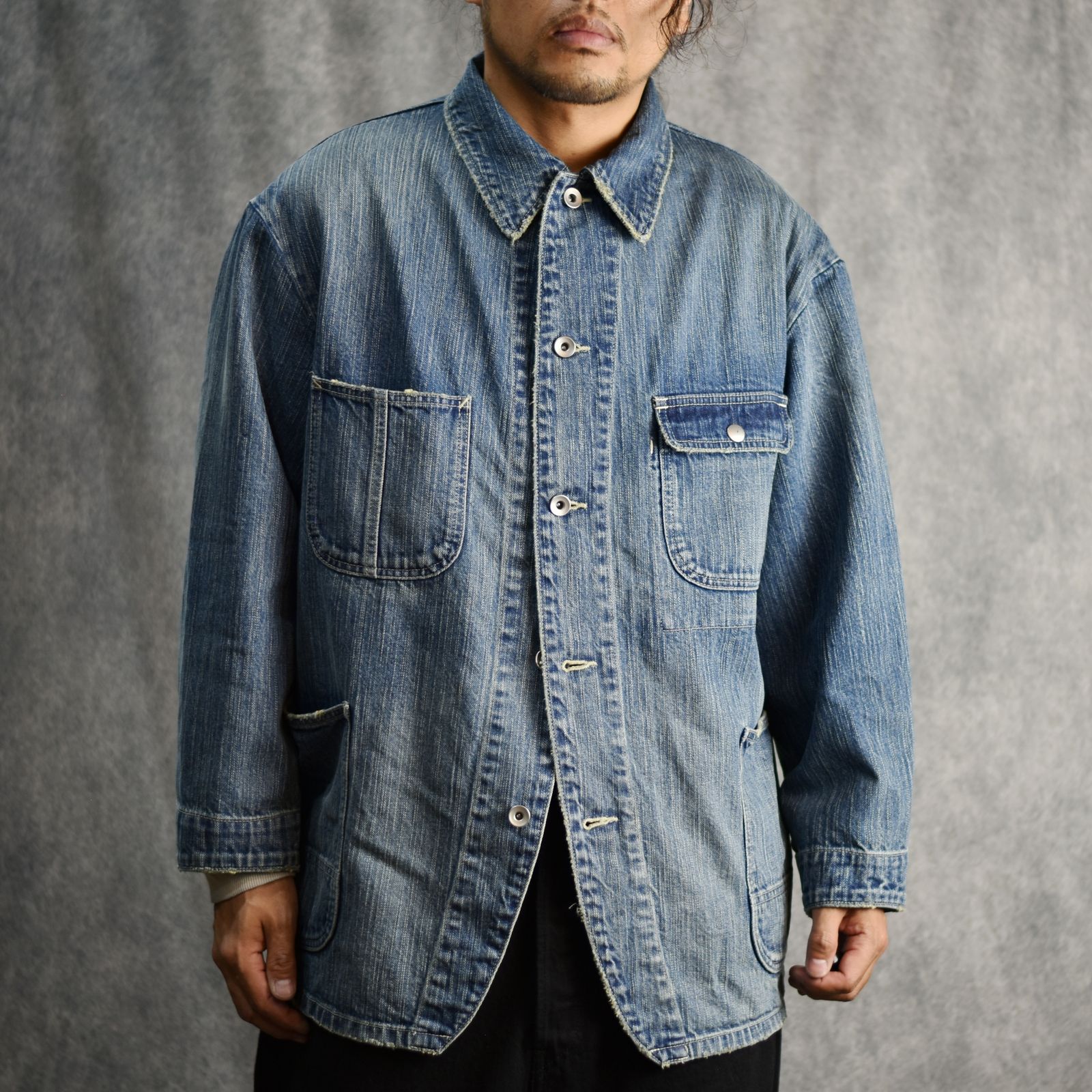 Porter Classic - STEINBECK DENIM COVERALLS (BLUE) / デニム