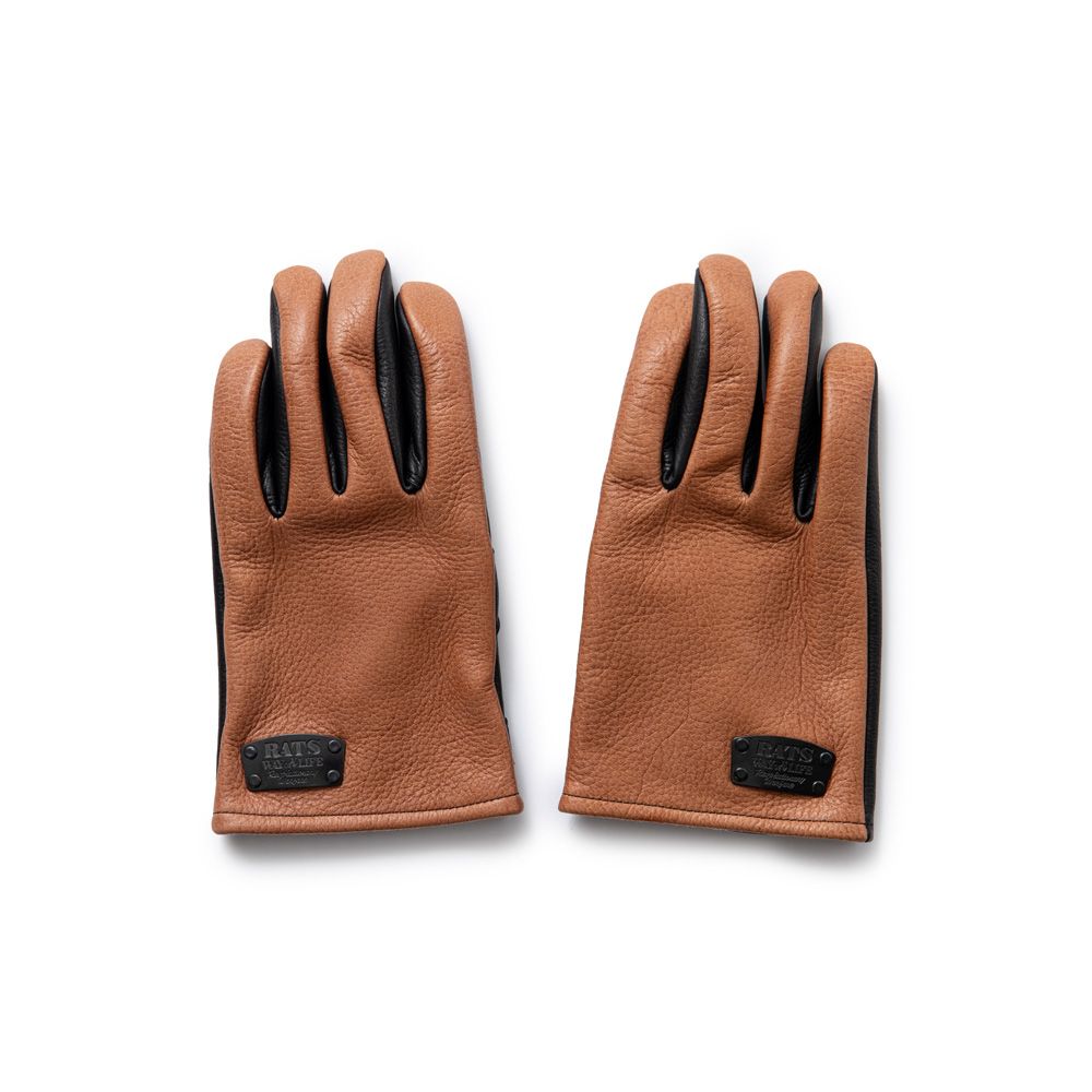 RATS - LEATHER GLOVE - BLACK / レザーグローブ / 24'RA-0417
