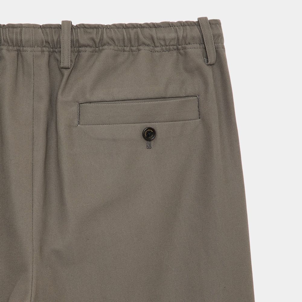 MARKAWARE - DOUBLE PLEATED EASY TROUSERS - GRAY / オーガニック