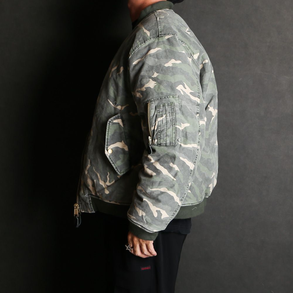 KAMIYA - Camouflage MA-1 - KHAKI / カモフラージュ ミリタリー