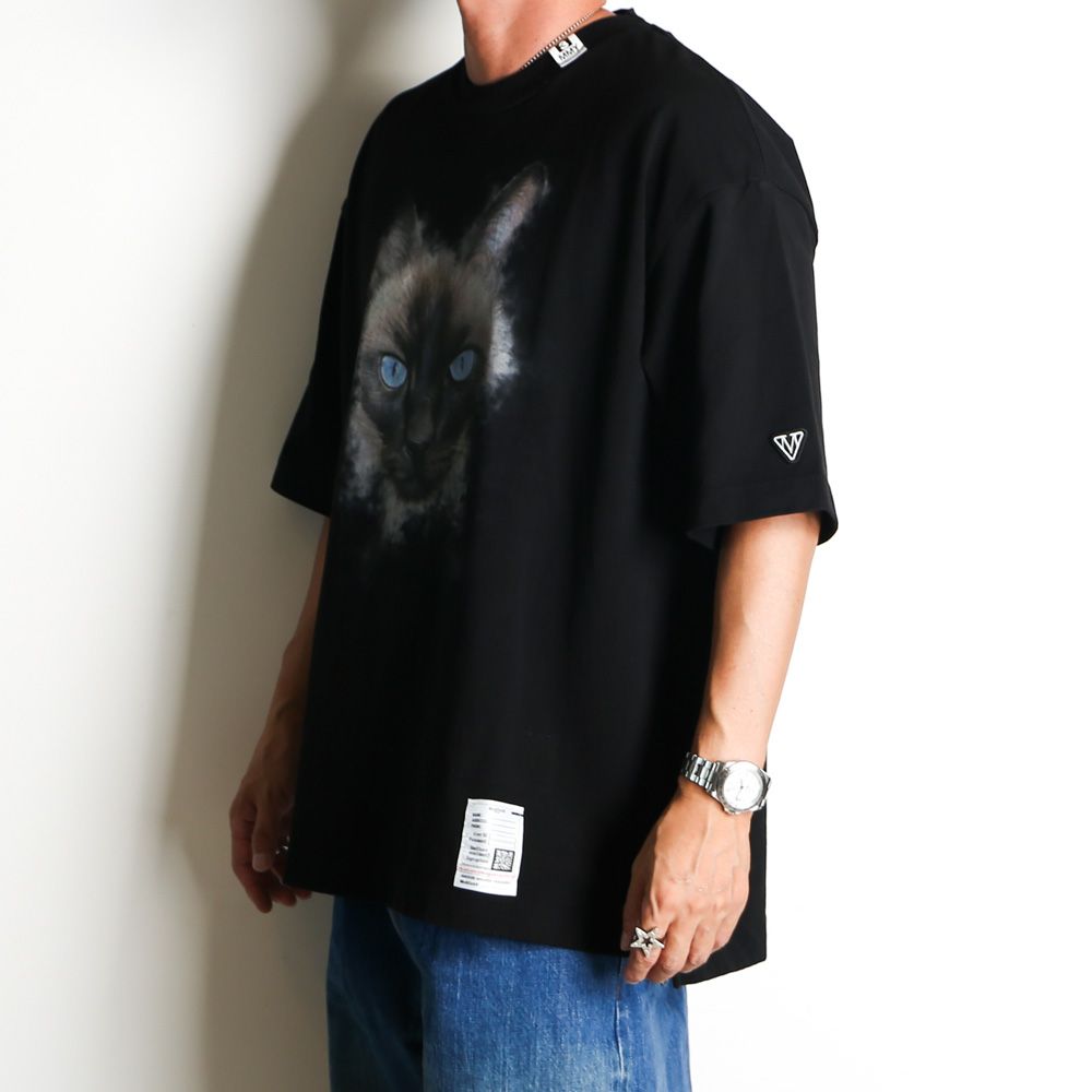 Maison MIHARA YASUHIRO - Cat Printed T-shirt - BLACK