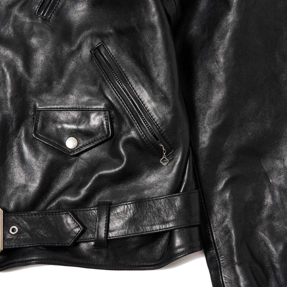 MASSES - 【ラスト1点-サイズL】 LEATHER JKT VINTAGE W / ホース