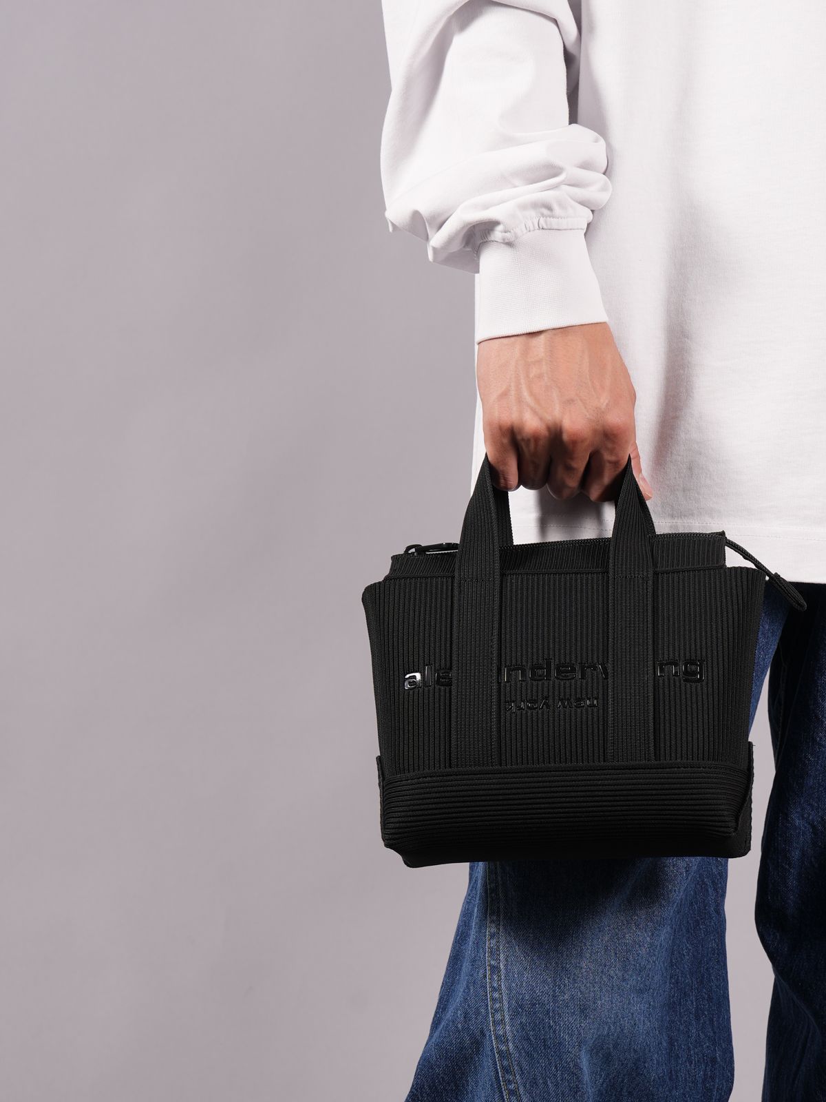 alexander wang - 【ラスト1点】 RYAN KNIT MINI TOTE W/ REMOVABLE