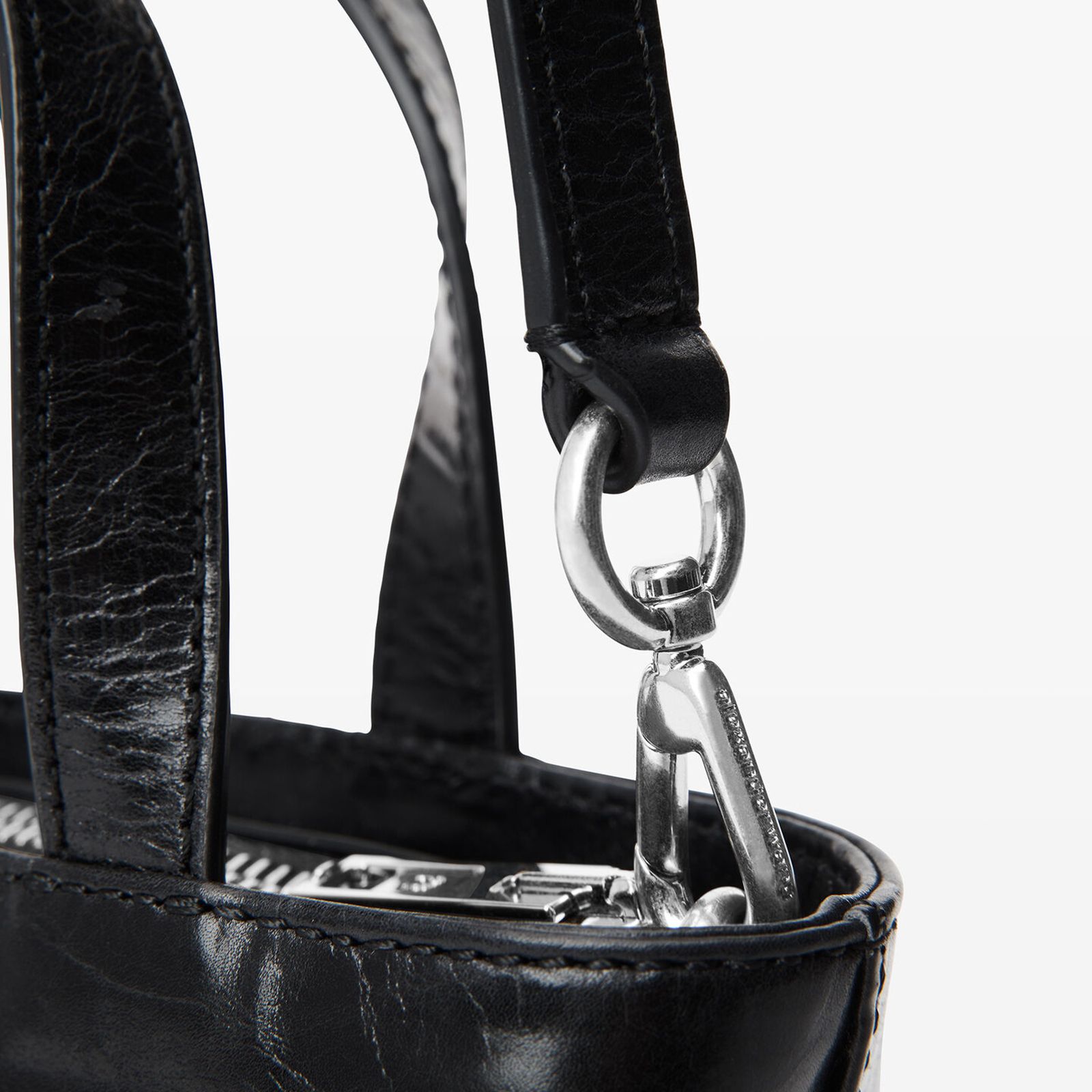 alexander wang - PUNCH MINI TOTE W/ STRAP / クラックルパテント