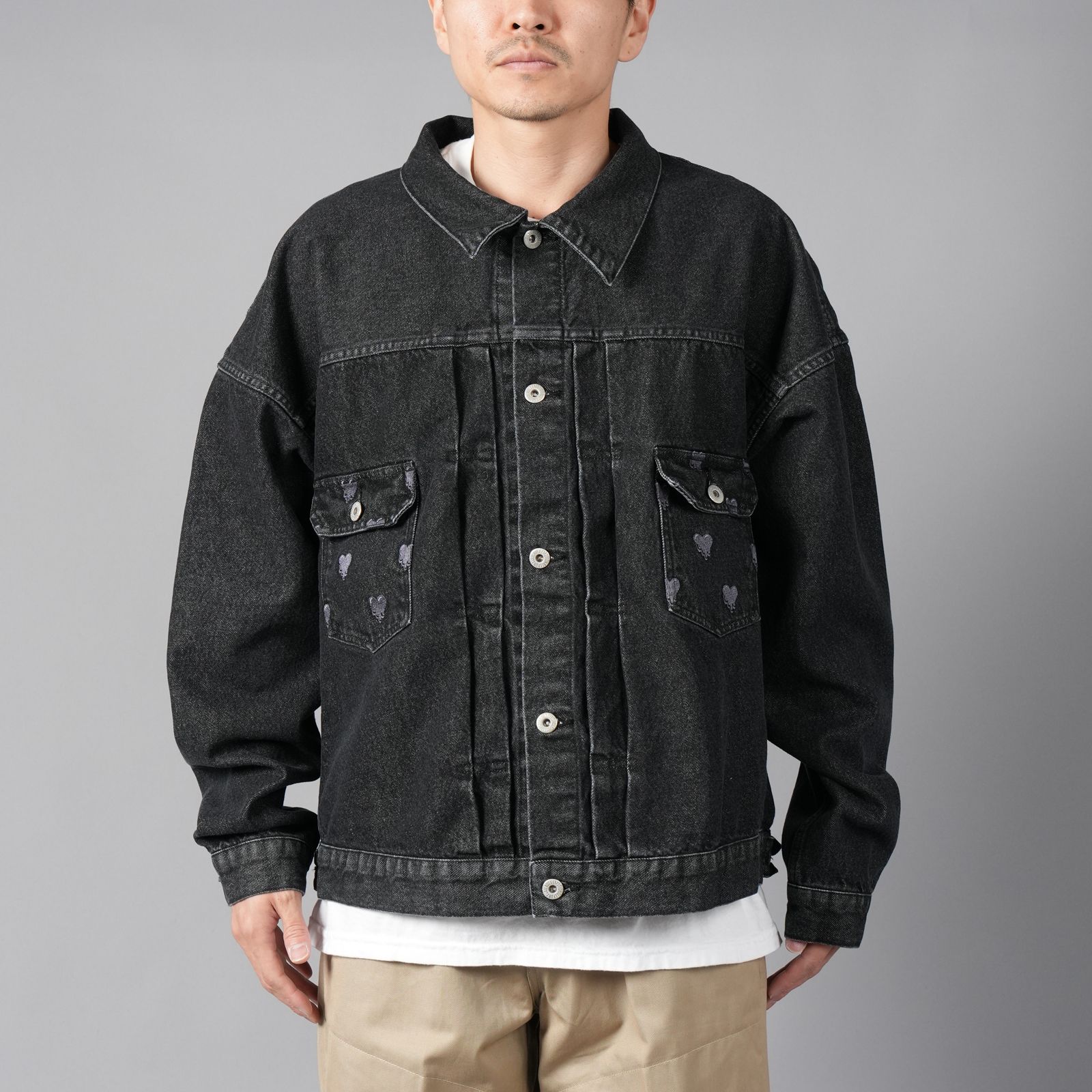 Emotionally Unavailable - 【ラスト1点】LOGO PATTERN DENIM JACKET