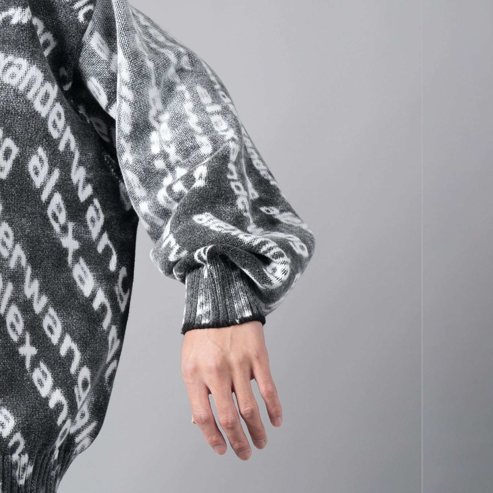 alexander wang - 【ラスト1点】CREWNECK PULLOVER W/ REVERSE PRINTED