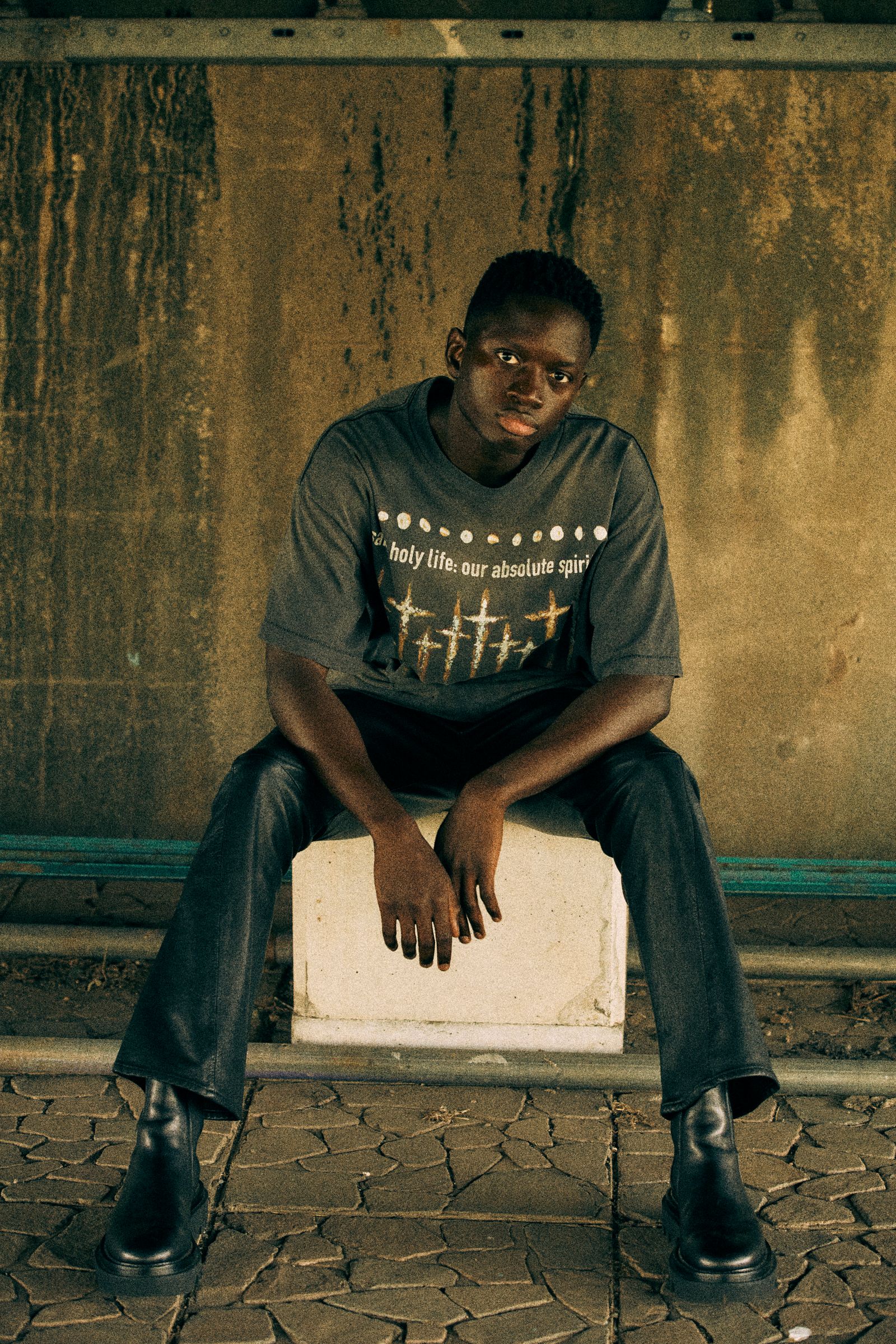 SAINT M×××××× - 【限定】SM-A23-0000-C09 / FS_SS T-SHIRT / GOD / T