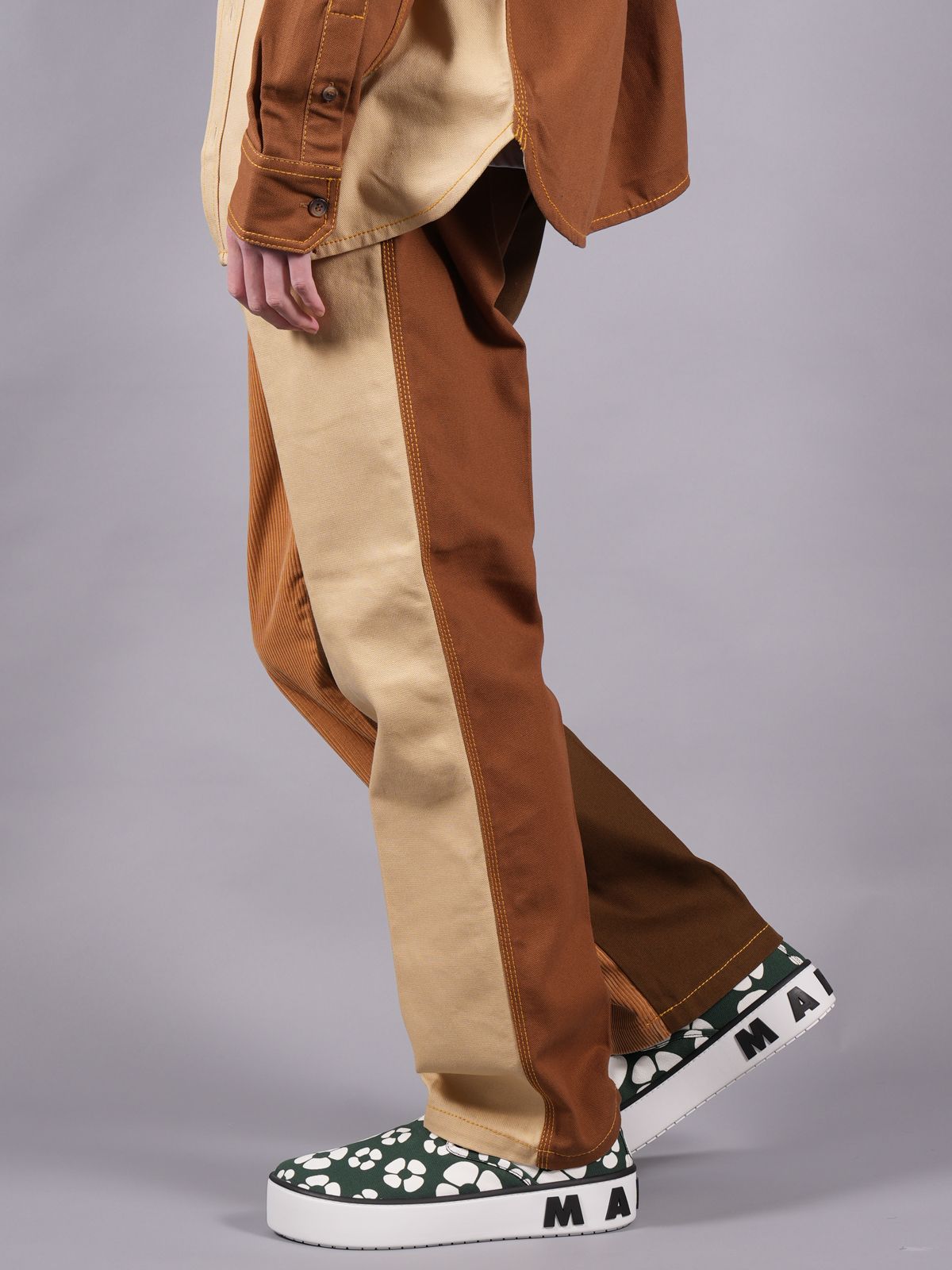 MARNI - 【ラスト1点】MARNI X CARHARTT WIP - BROWN COLOUR-BLOCK