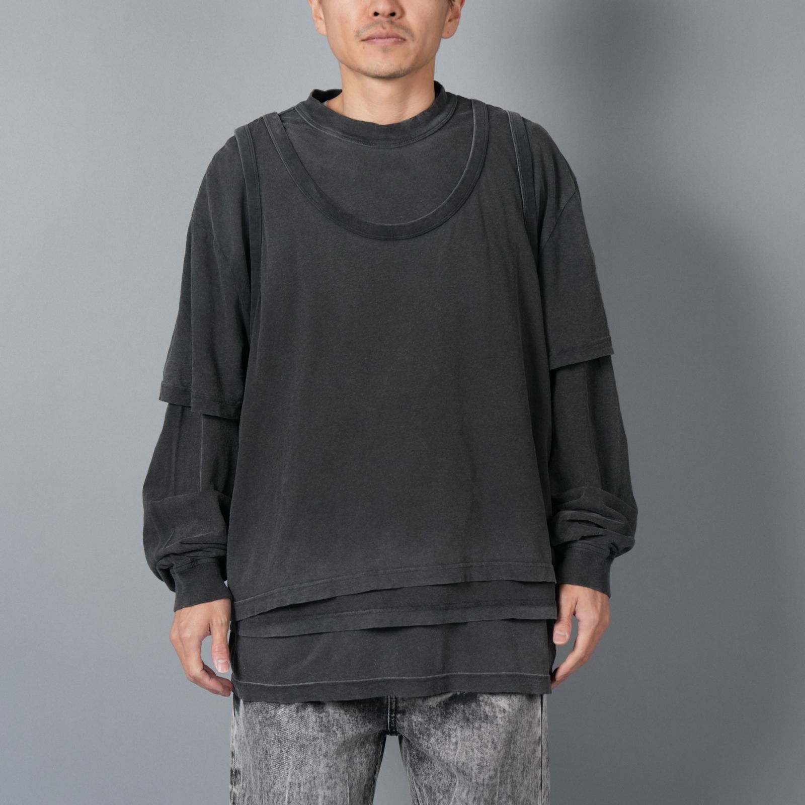 alexander wang - OVERSIZED UNISEX TRIPLE LAYER TEE / コットン