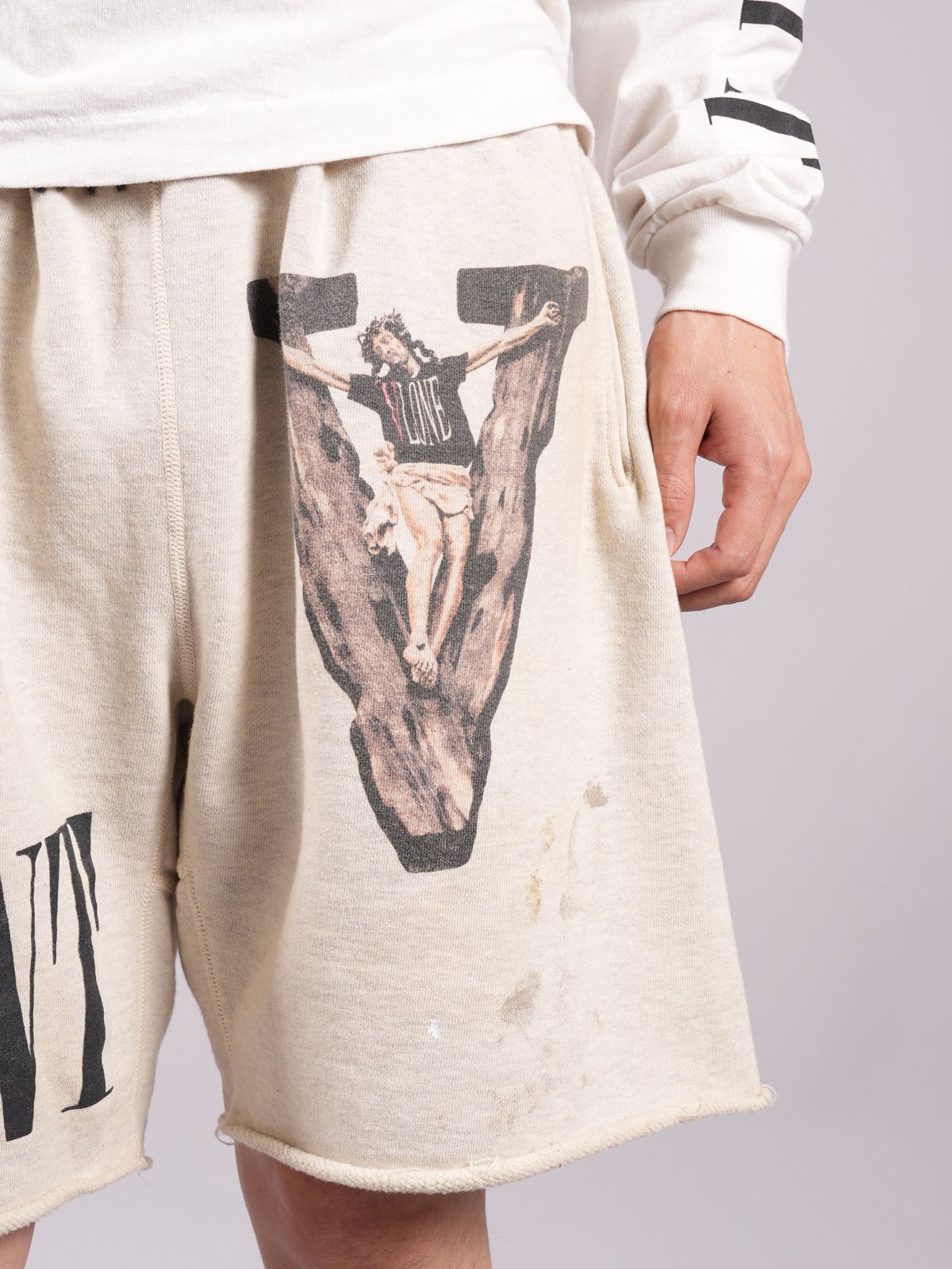 SAINT M×××××× - ラスト1点 / SM-S22-0000-071/SWEAT SHORTS/VLONE