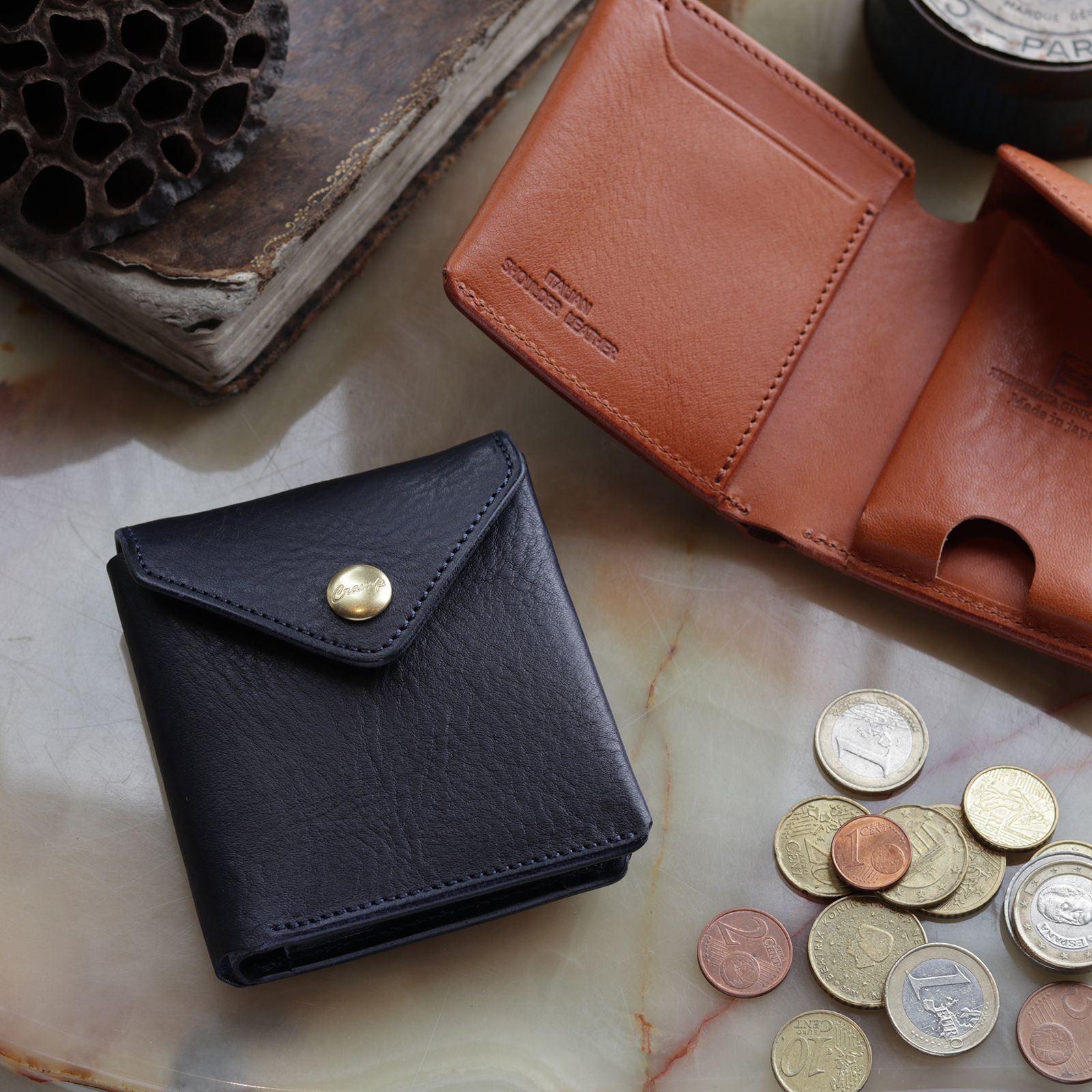 池之端銀革店 - 【Cramp】ギャルソンスリムウォレット イタリアン