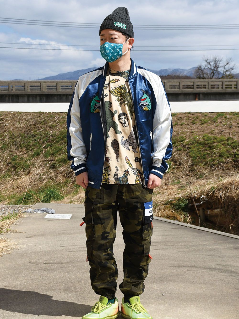 PUNK DRUNKERS - [PDSxGODZILLA] ガイガン&ヘドラ リバスカジャン | DOLL