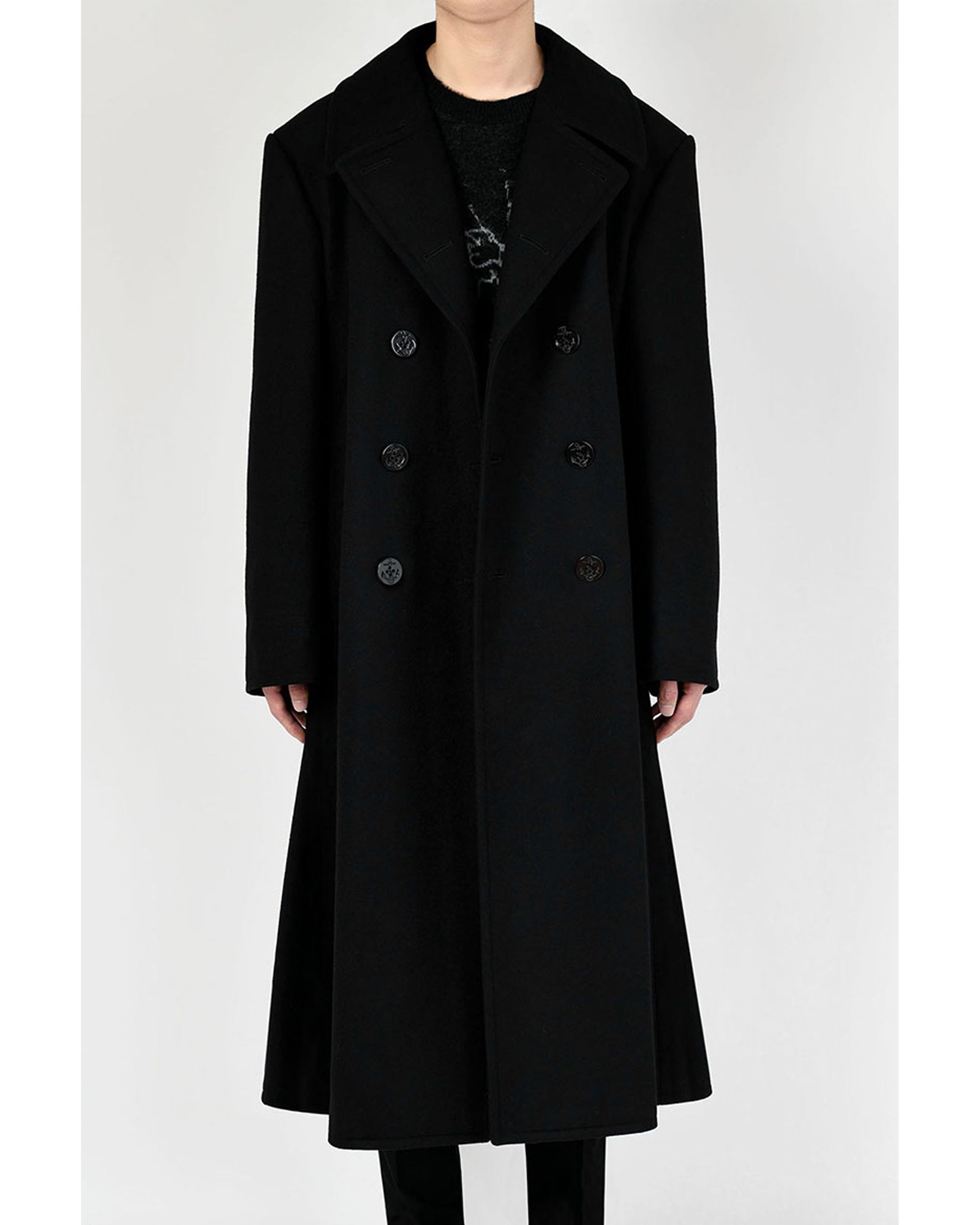 LAD MUSICIAN - Long Flare Pea Coat | fakejam