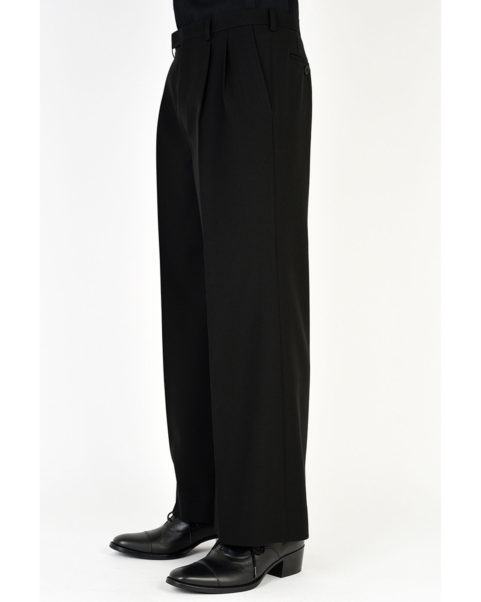 LAD MUSICIAN - 2Tuck Wide Flare Slacks | fakejam