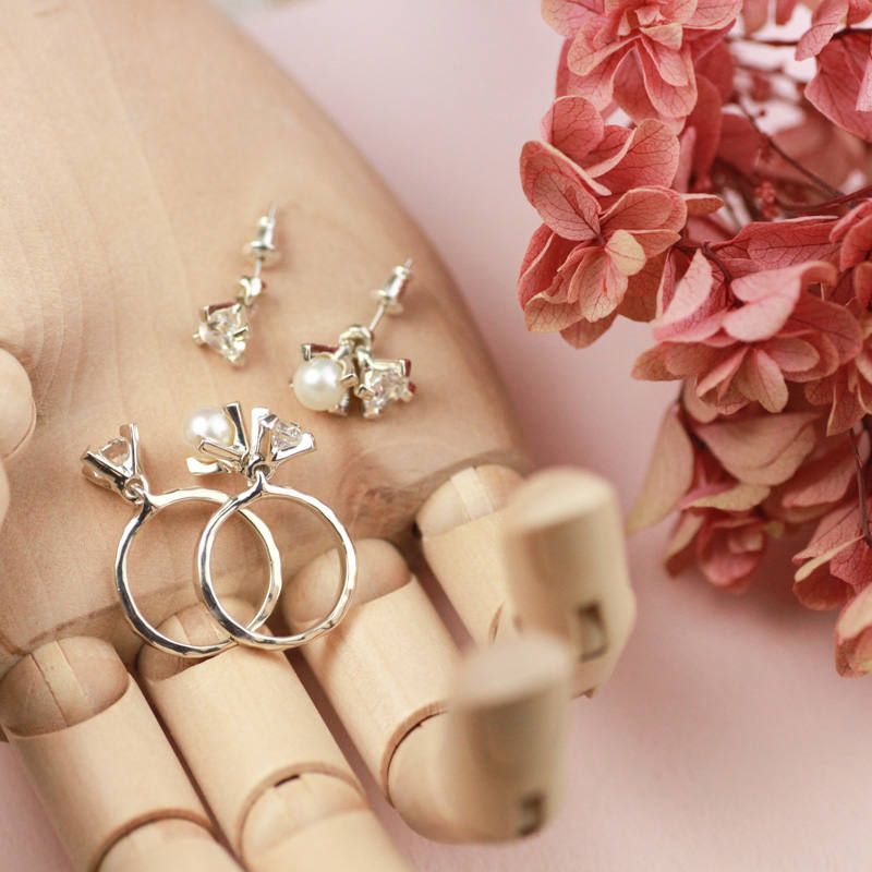 e.m. - 【即日発送可】e.m.×GENTiL / CZ&パールリング(11号) | GENTiL