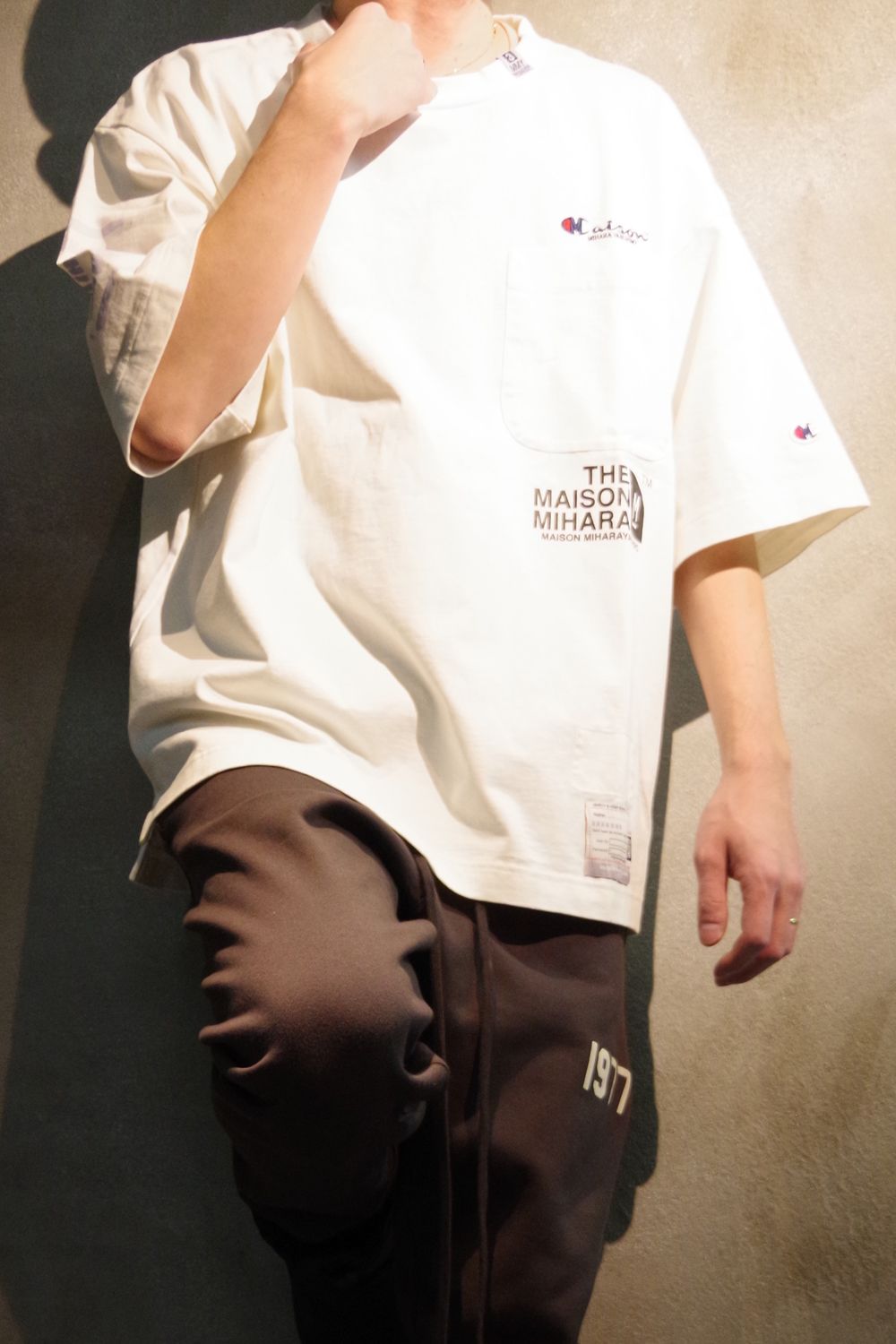 Maison MIHARA YASUHIRO - PRINTED TEE 2 / プリントロゴ クルーネック