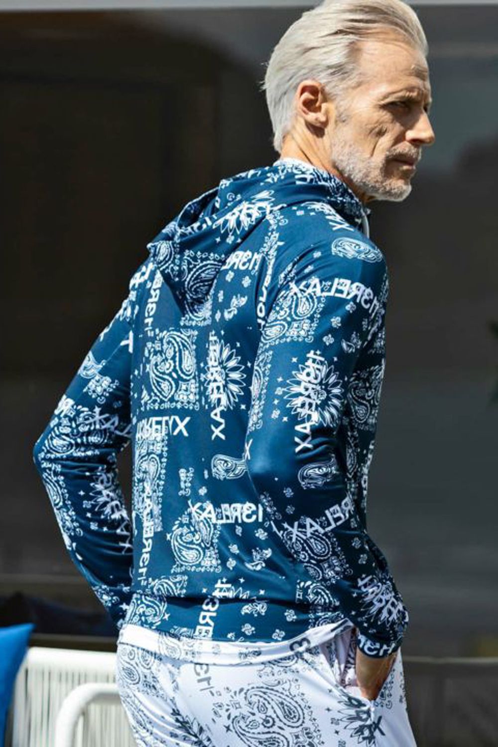 1PIU1UGUALE3 RELAX - ALOHA PAISLEY HOODIE / ペイズリー柄 ラッシュ