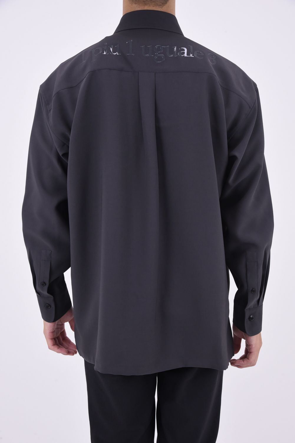 1PIU1UGUALE3 - BIG SHIRTS / バックロゴ ビックシルエット ロング