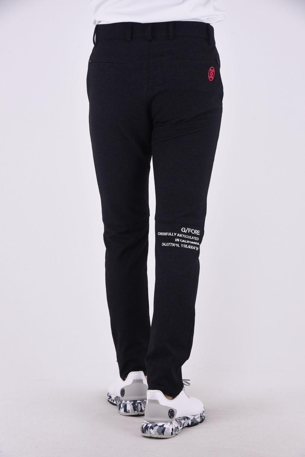 G/FORE ジーフォア ロゴ入り スリムフィットパンツ 36 黒 ブラック G