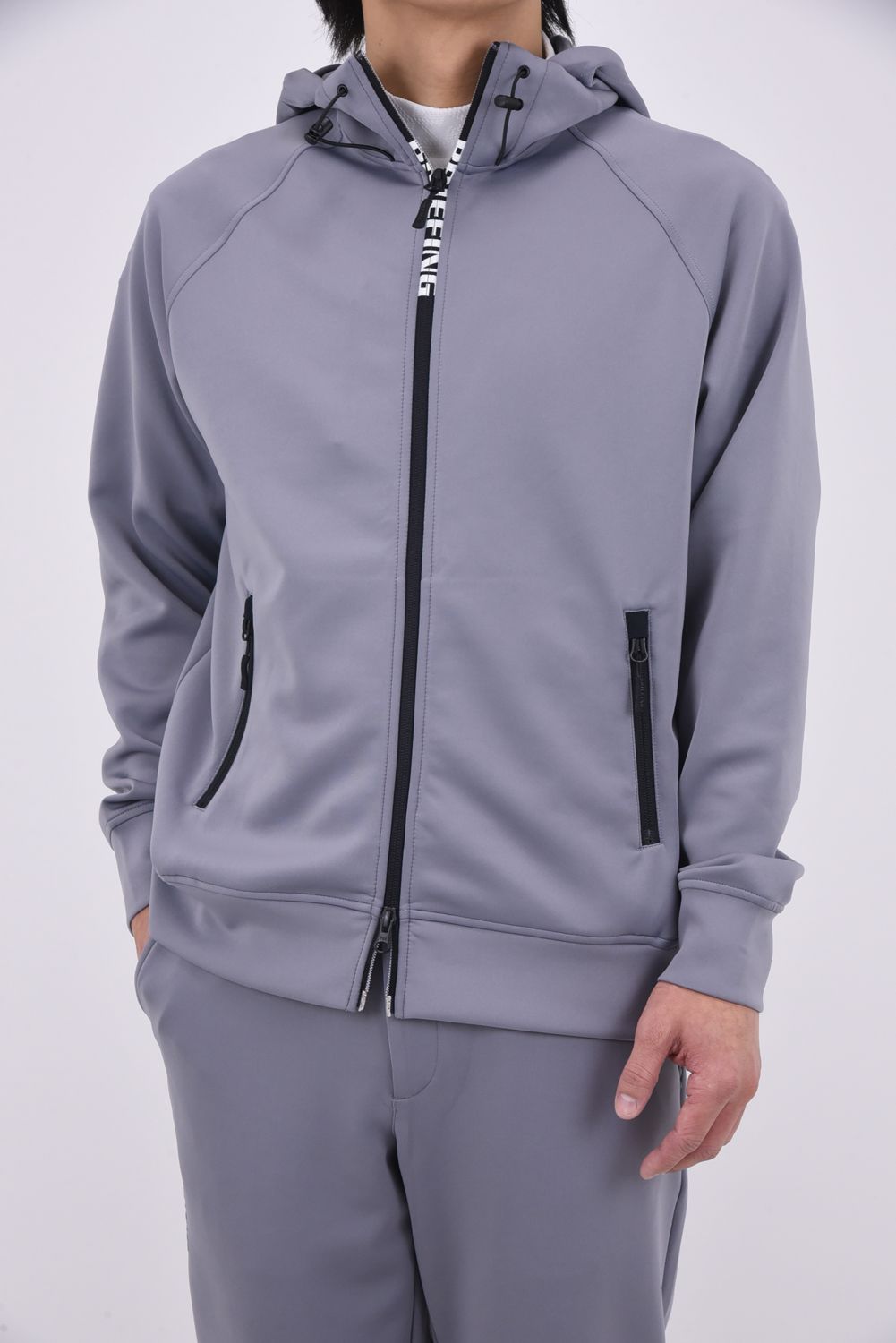 ブリーフィング ゴルフ 3D ロゴ クルーネック プルオーバー グレー M