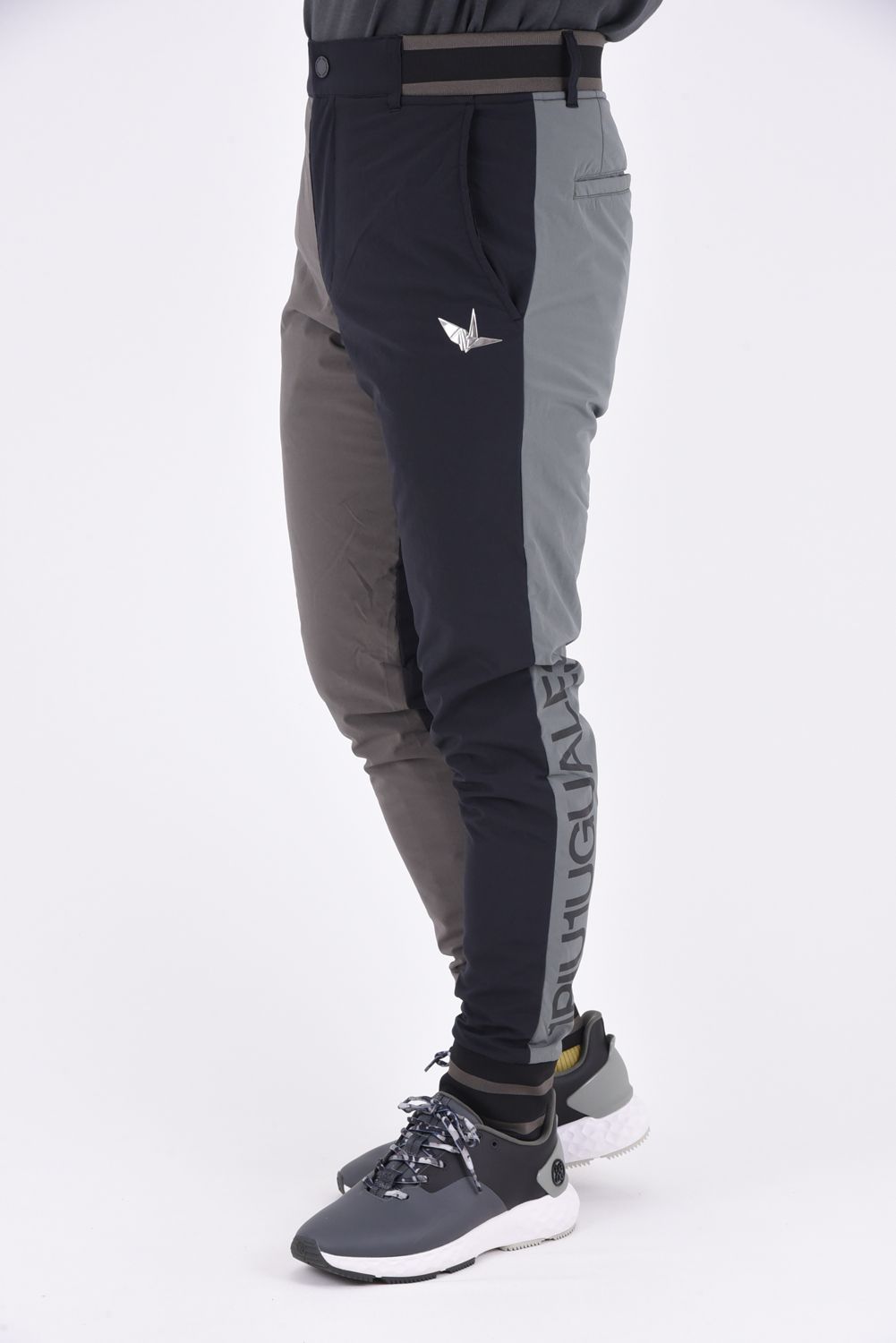 1PIU1UGUALE3 GOLF - CRAZY RIB PANTS / ロゴ クレイジーパターン