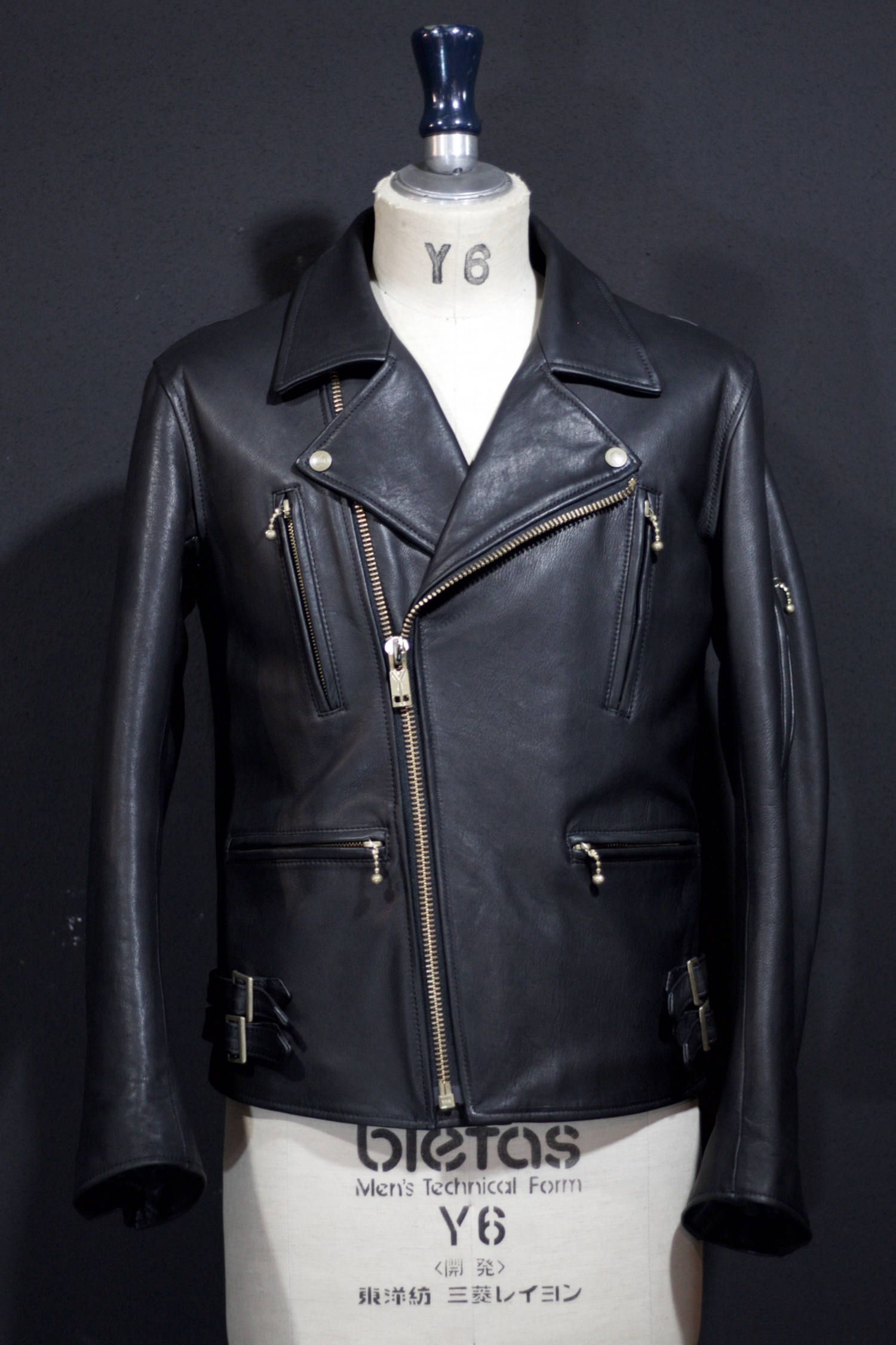 blackmeans - 945-71TJ44-5 (BLACK×GOLD ZIP) | HAZE