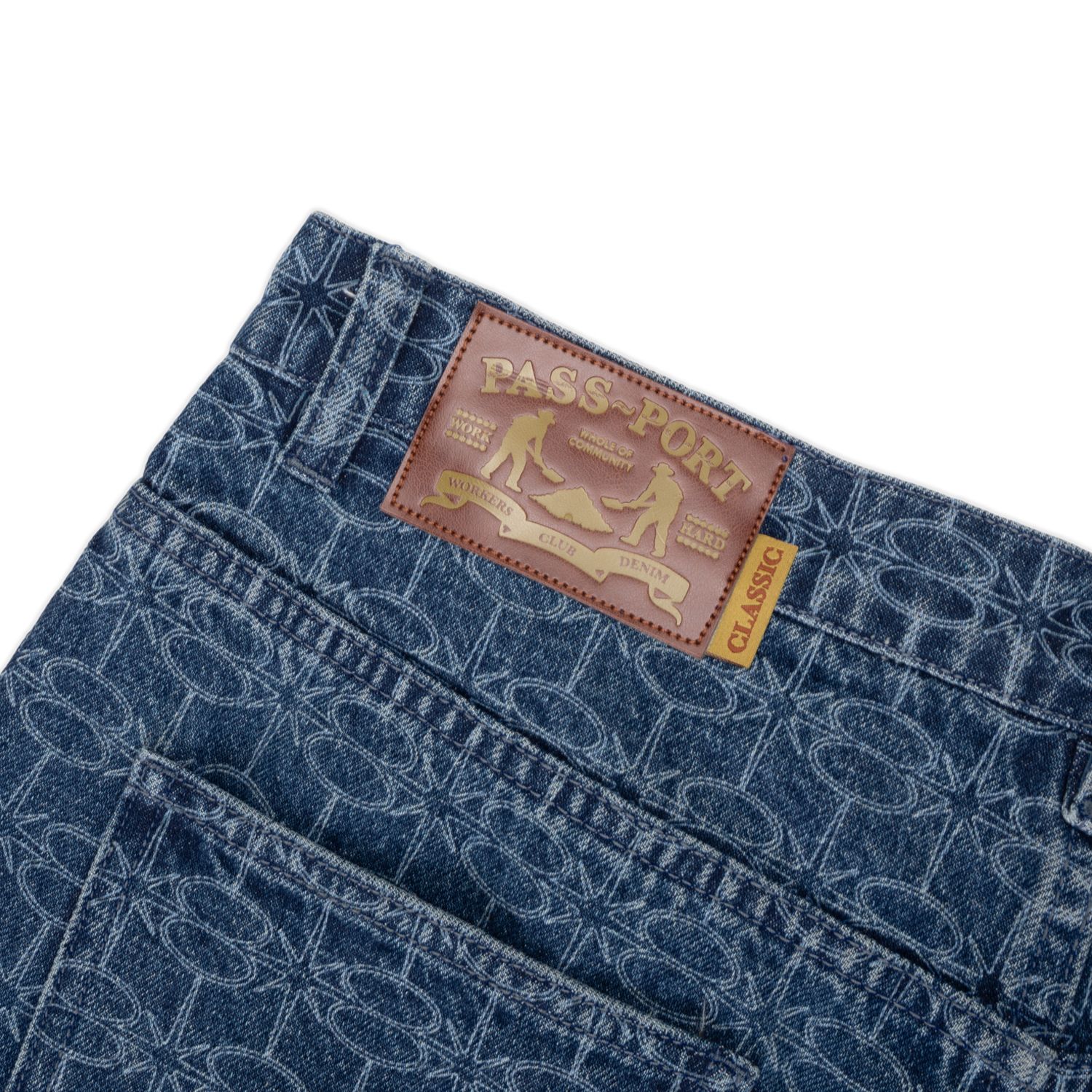 PASS~PORT - Soap Sparkle Workers Club Jean Washed Dark Indigo