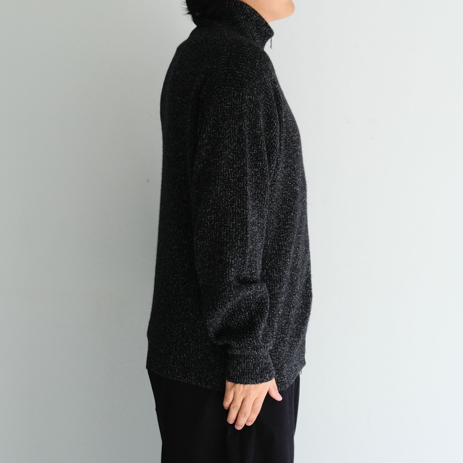 ULTERIOR - W/C MEALANGE RIB DRIVERS KNIT / ニット/ ドライバーズ