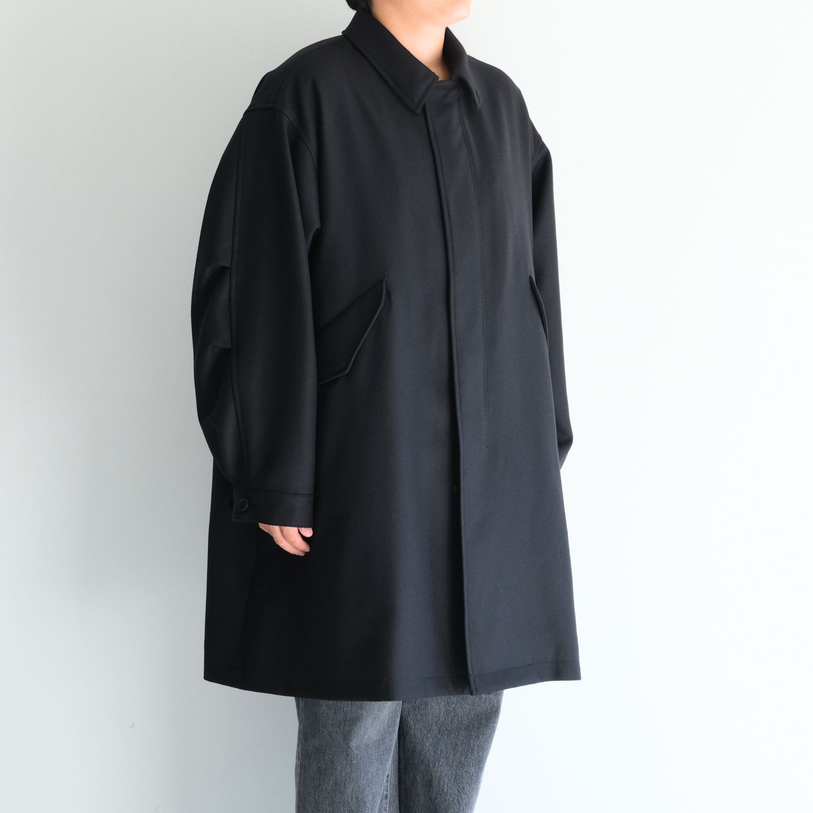 ULTERIOR - SUPER FINE LIGHT MELTON B/C FIELD COAT / コート