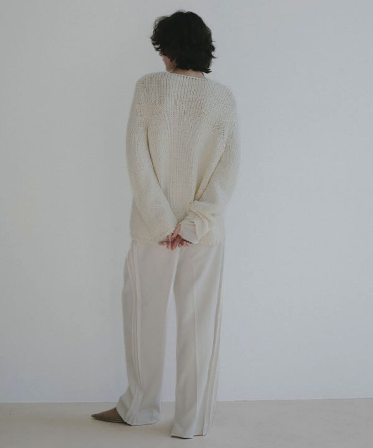ETRE TOKYO - サイドピンタックラインリラクシーパンツ ( OFF WHITE