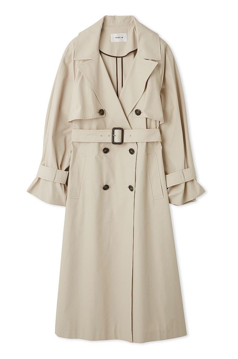 FRAY I.D - オーバートレンチコート(ライトベージュ) ポリエステル