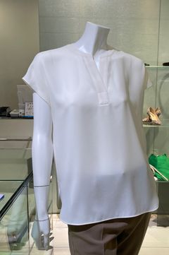 Theory - スキッパーネックプルオーバーブラウス (ピンクメロン