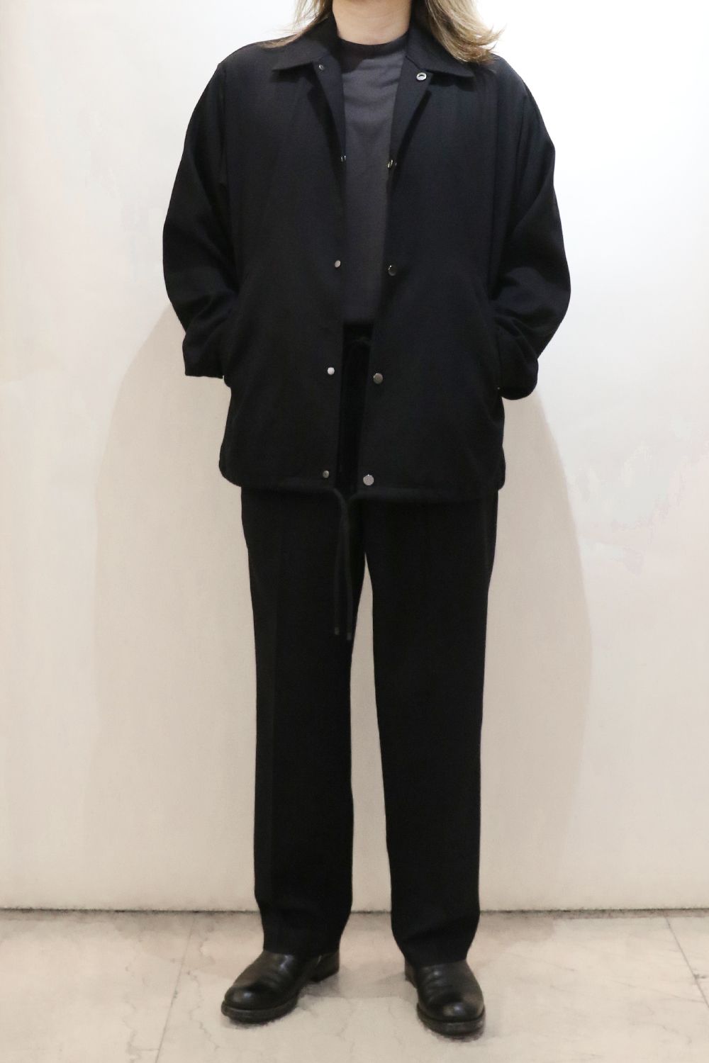 MARKAWARE - ORGANIC WOOL HONEYCOMB COMFORT FIT EASY TROUSERS