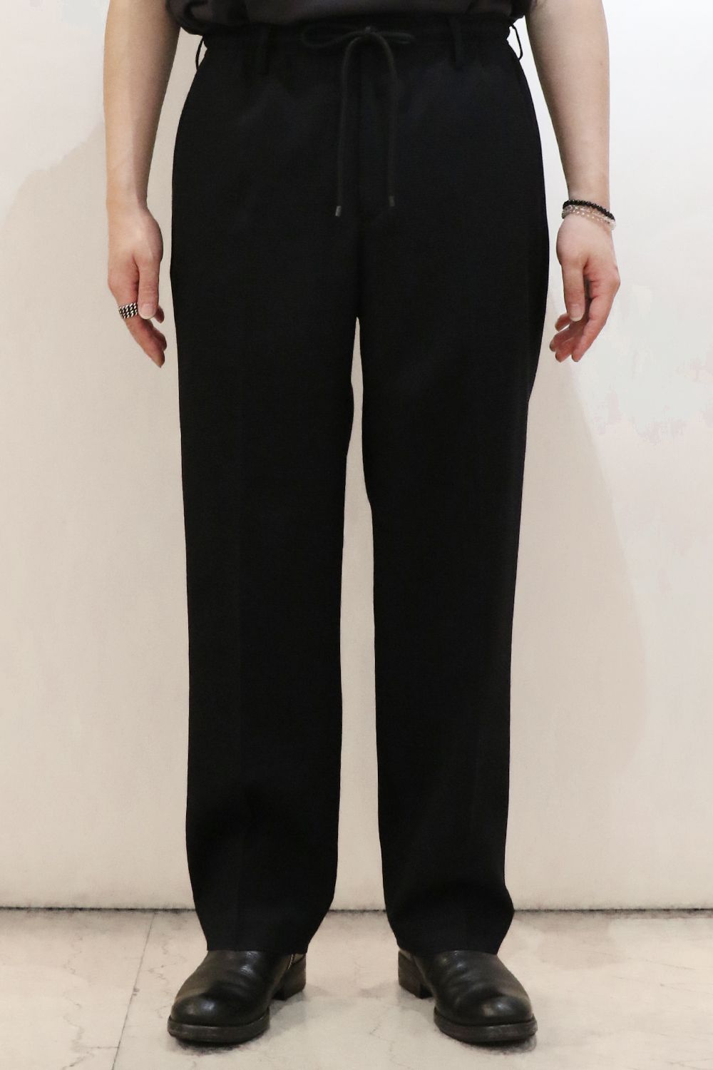 MARKAWARE - ORGANIC WOOL HONEYCOMB COMFORT FIT EASY TROUSERS