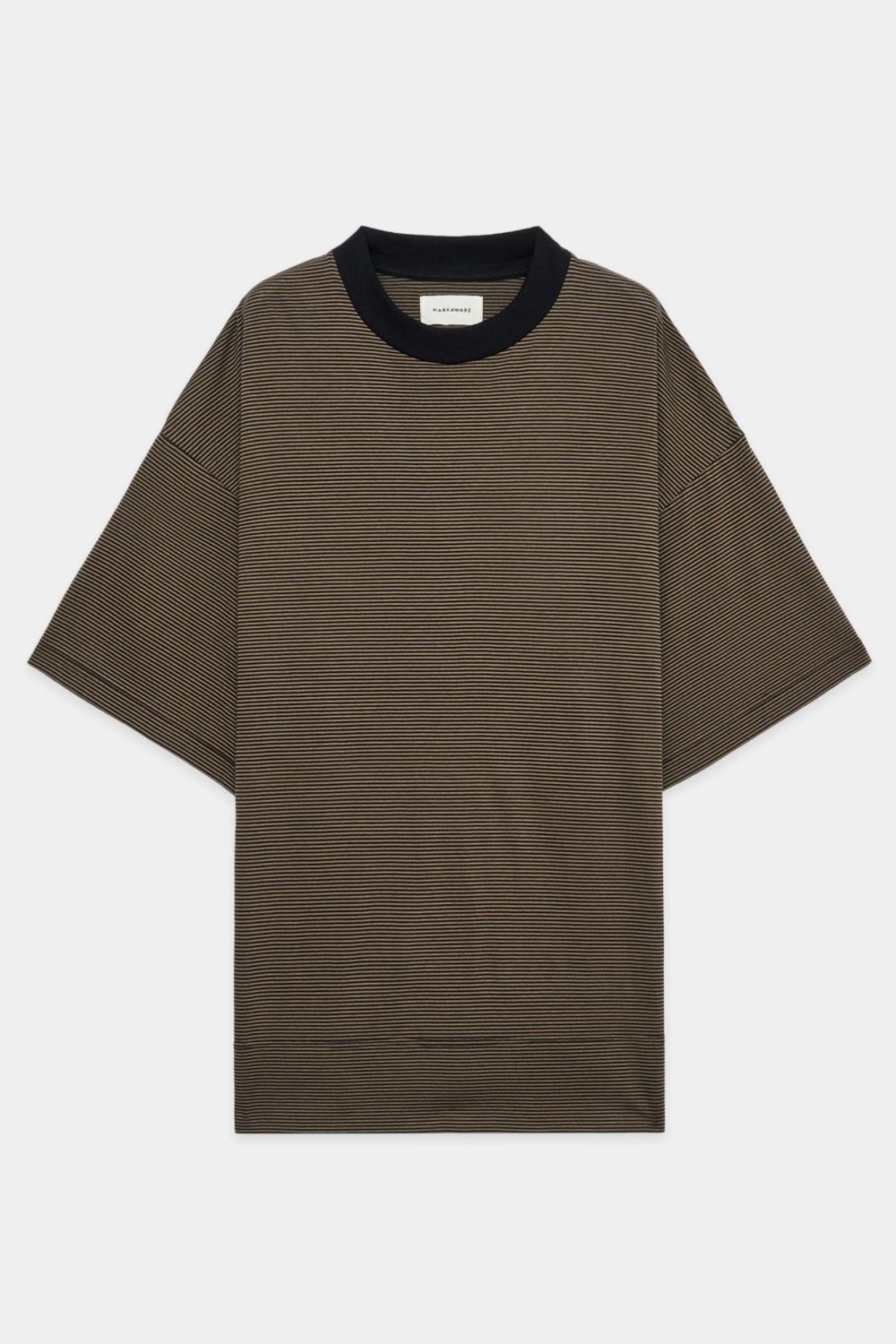 MARKAWARE - 30/- ORGANIC COTTON BORDER KNIT BOX Tee / オーガニック