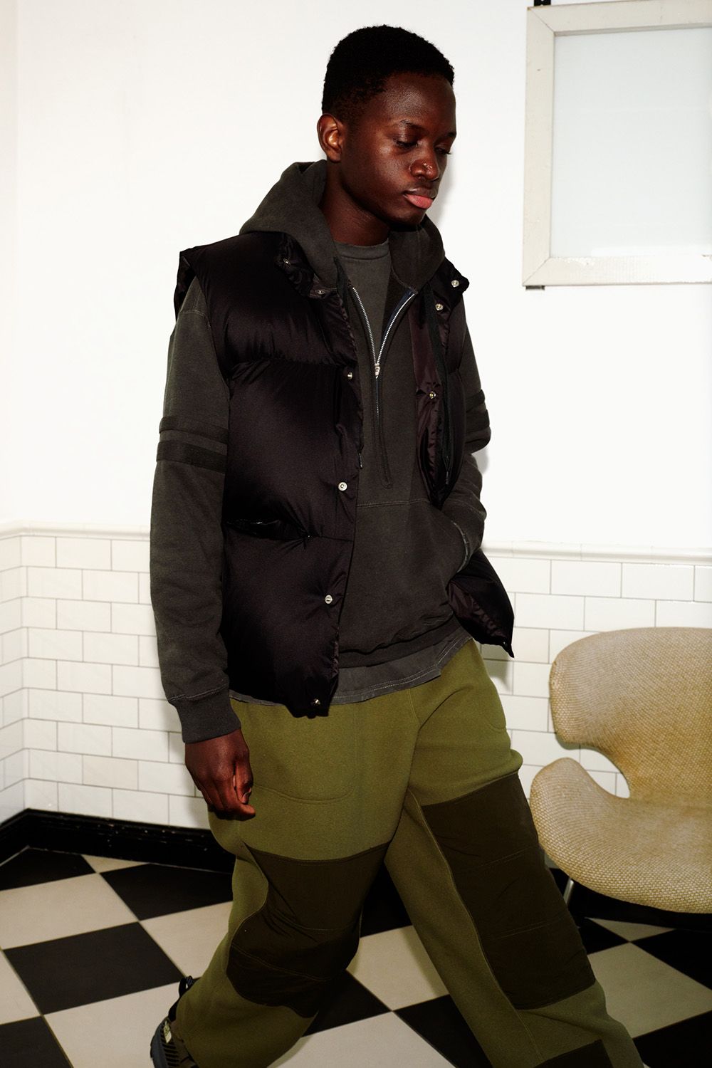 marka - RECYCLE NYLON MINI RIPSTOP DOWN VEST / リサイクルナイロン