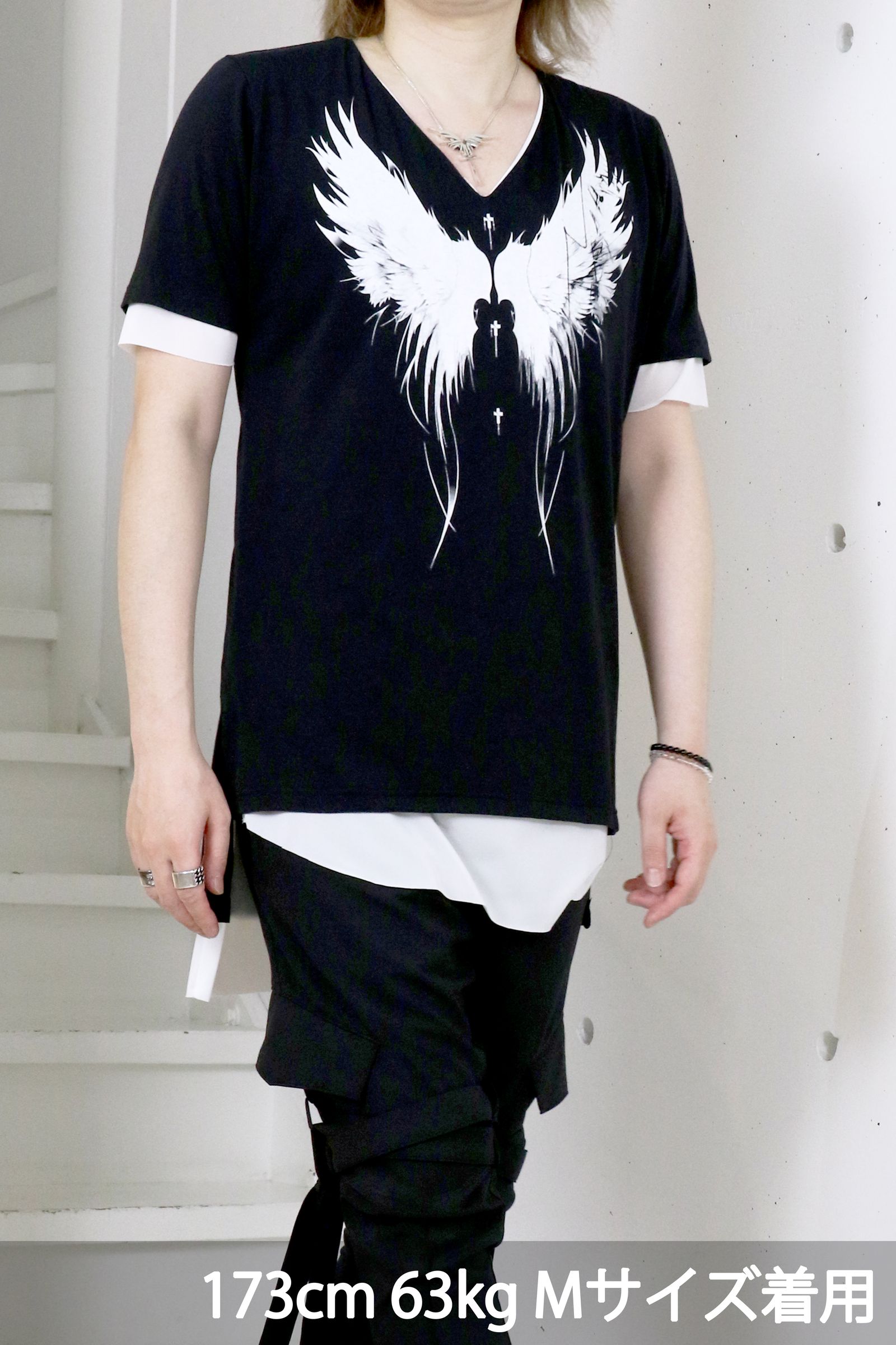 kiryuyrik - Layered V-Neck T-Shirt / レイヤード Vネック Tシャツ