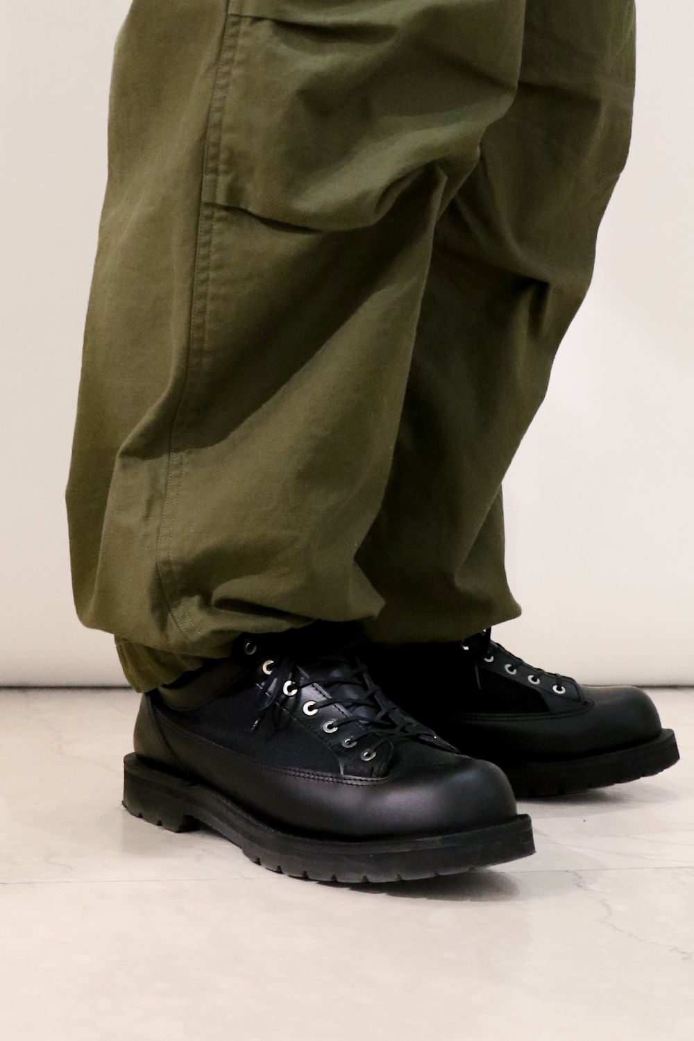 marka - ORGANIC COTTON BACK SATIN AGGRESSOR PANTS / オーガニック
