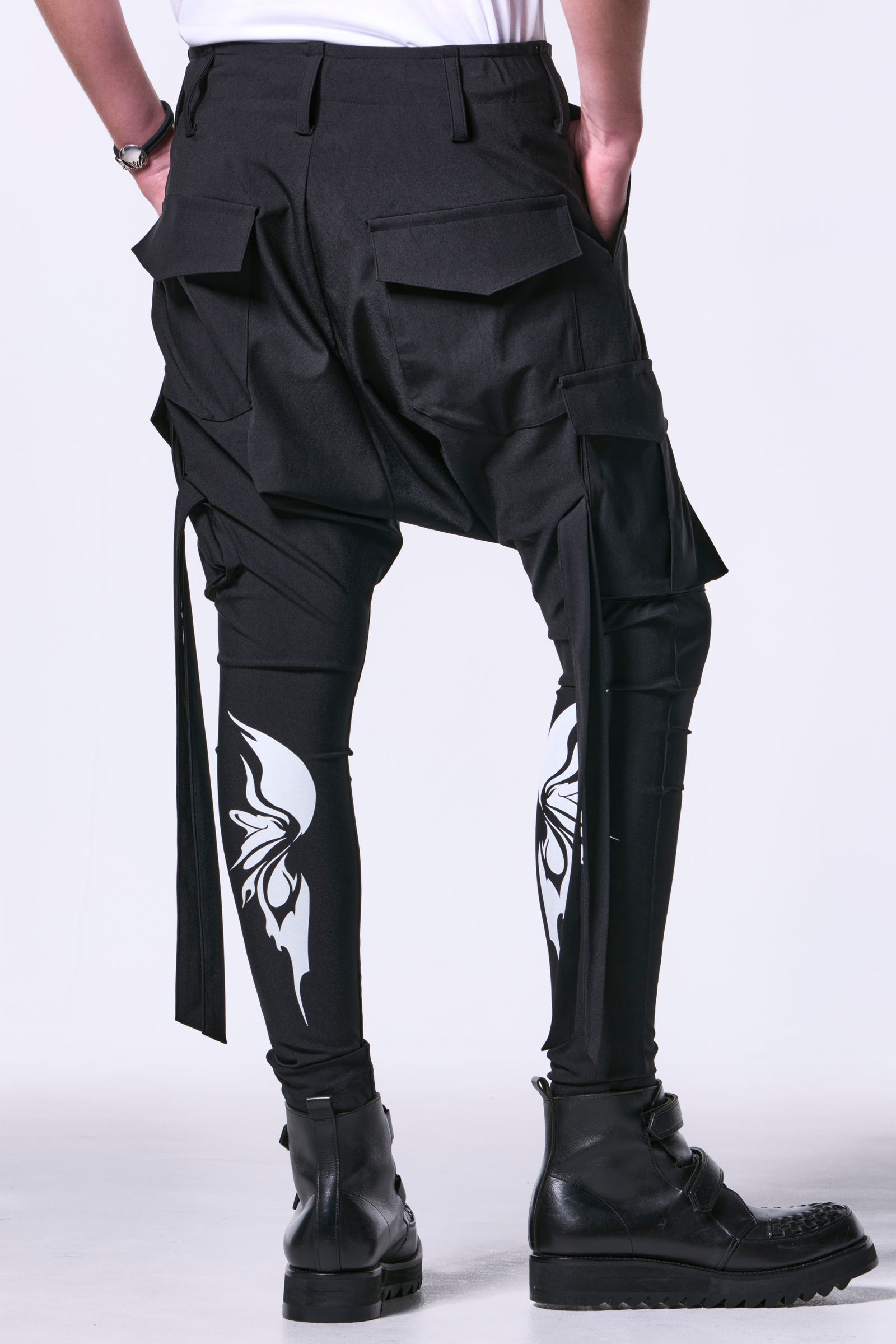 kiryuyrik - High Tension Jersey Inside Zip Skinny Slacks / ハイ