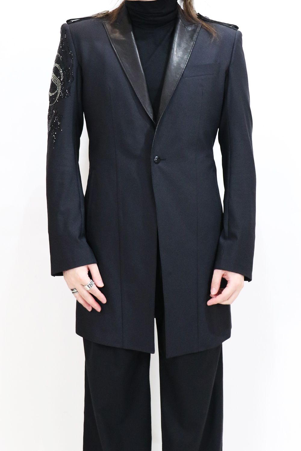 THE ONENESS - 【SGZ COSTUME LINE】 RePE Jersey Peaked Long Jacket