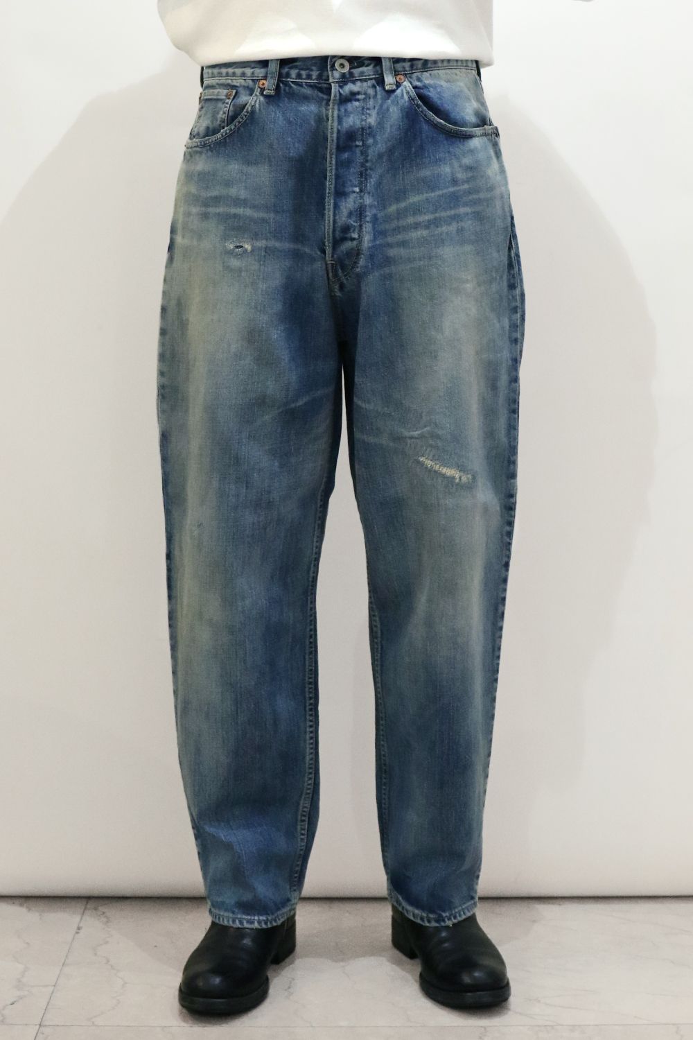 marka - ORGANIC COTTON 12oz DENIM COCOON FIT JEANS / オーガニック