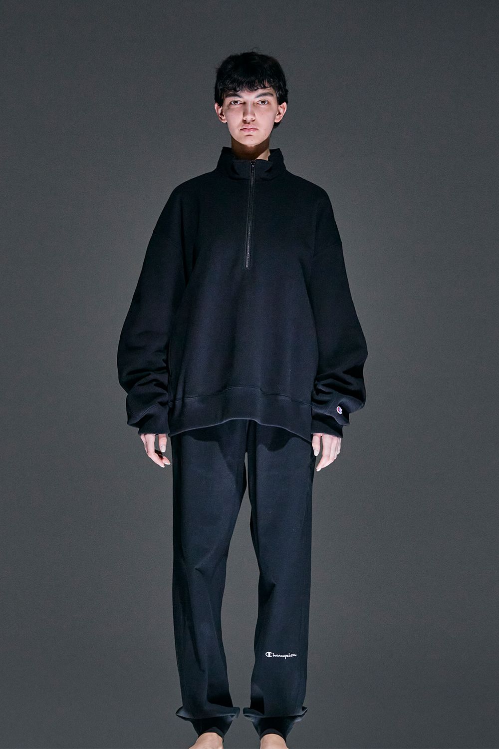 N.HOOLYWOOD - N.HOOLYWOOD×Champion HALF ZIP SWEATSHIRT / エヌ