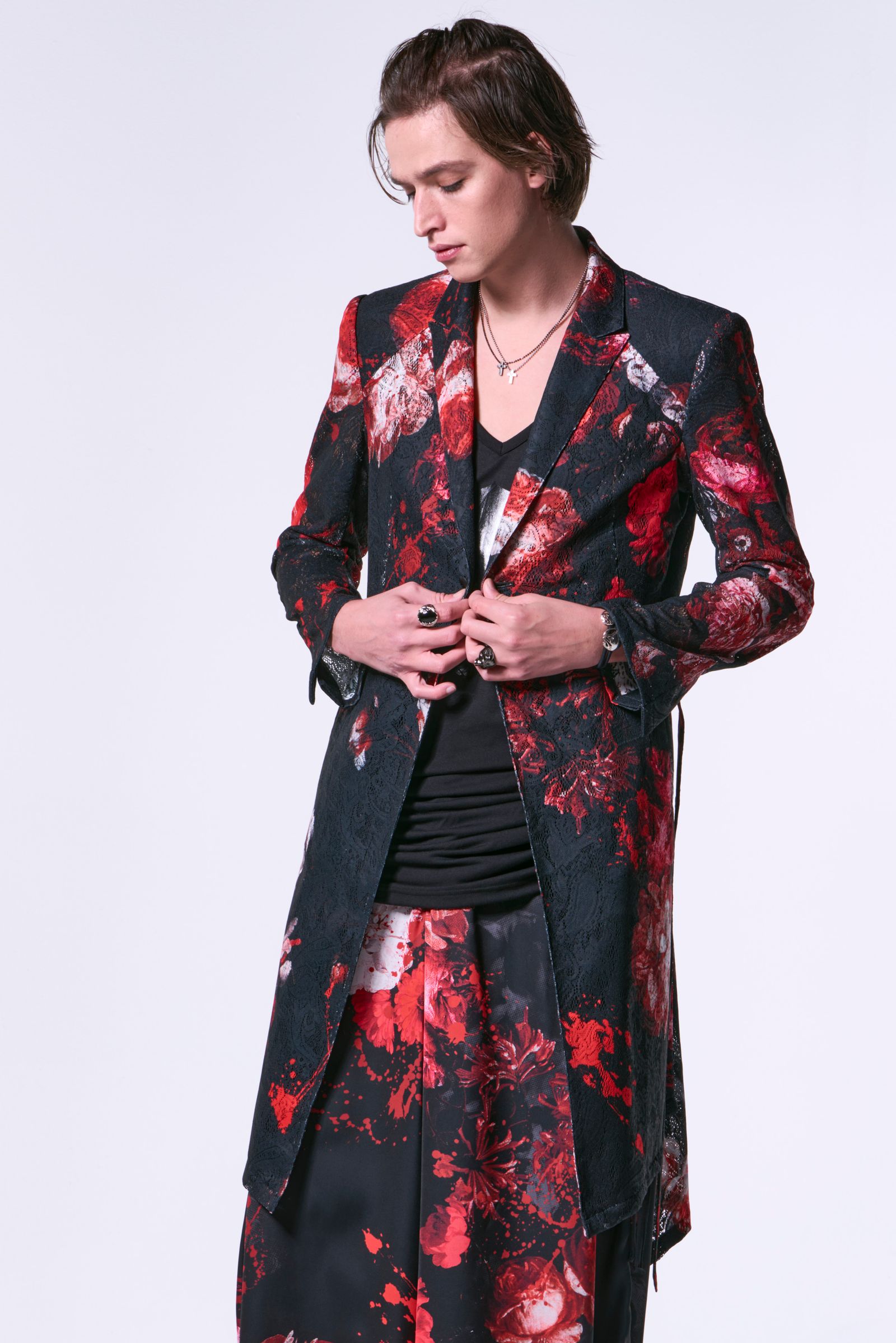 kiryuyrik - Flora Lace Flare Jacket / フローラレース フレア