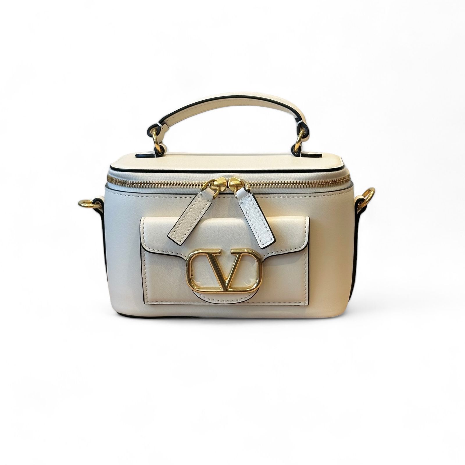 VALENTINO - Vロゴ シグネチャー ミニバッグ / 2way / レザー製