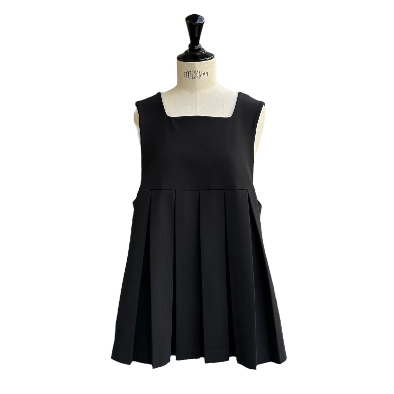 ENFOLD - PLEATS TWO-WAY VEST / プリーツ ベスト / 2way / ブラック