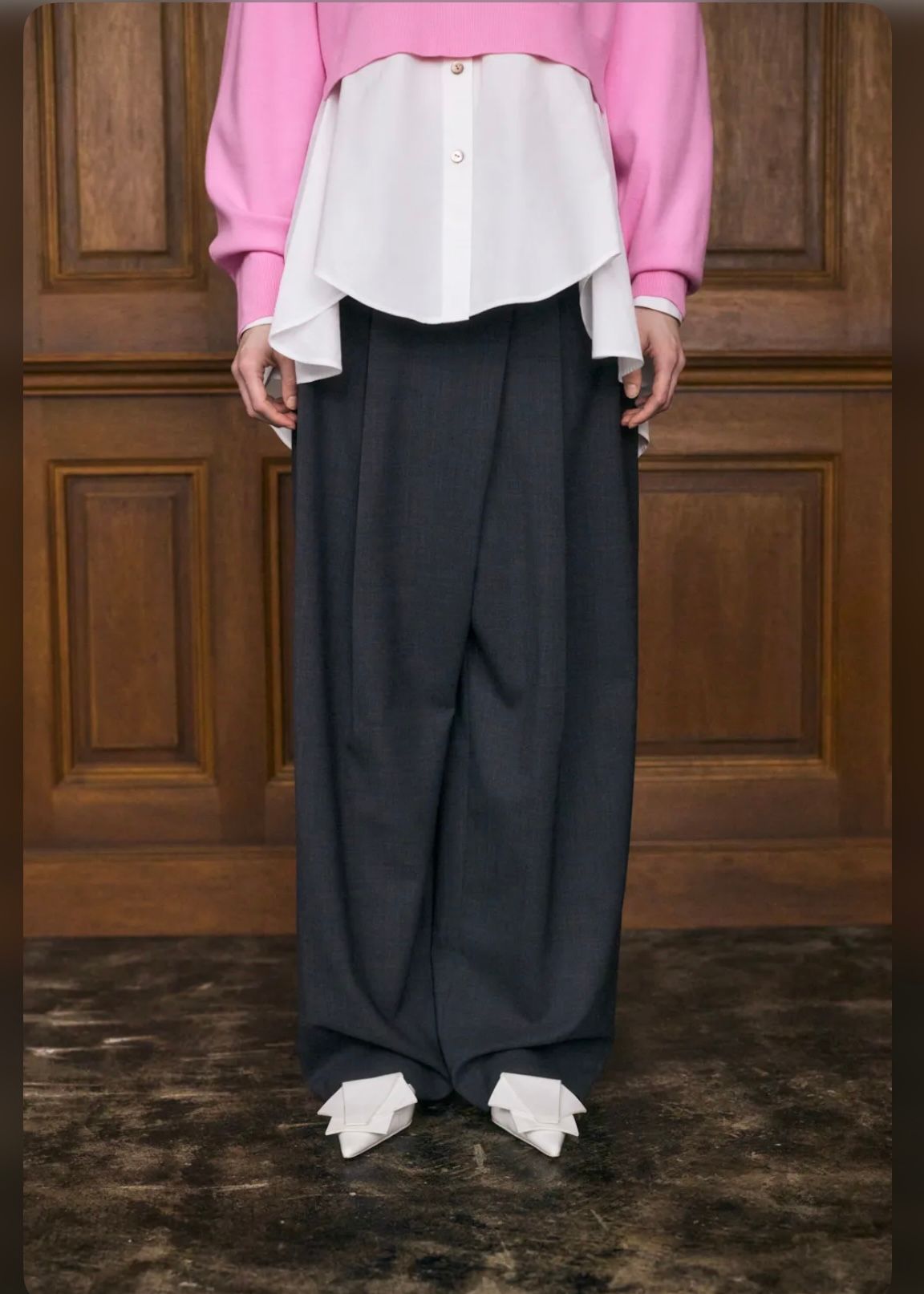 ENFOLD - TWO-WAY TROUSERS / 2WAY パンツ / グレー / 2025AW new