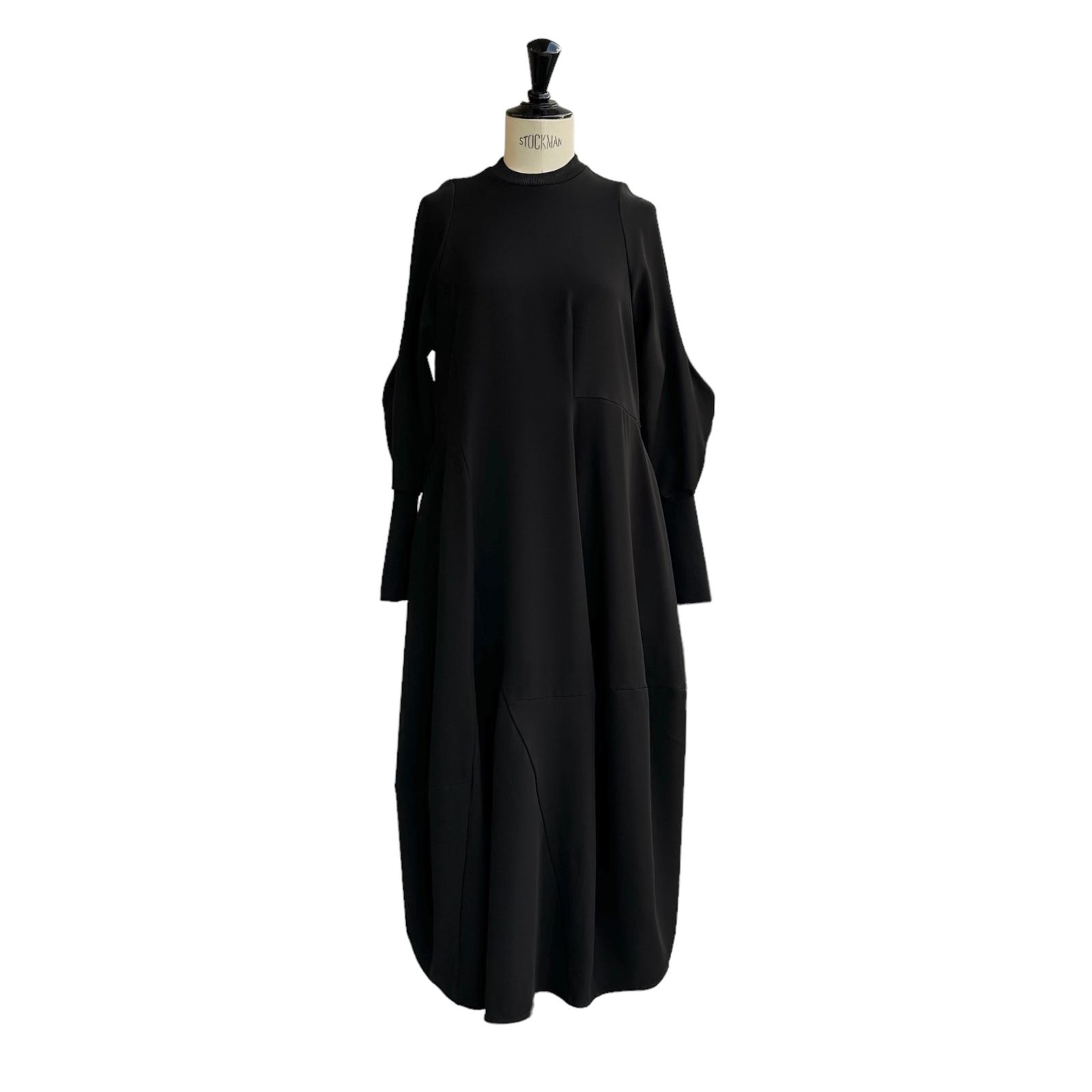ENFOLD - CURVE-SLEEVE ASYMMETRY-DRESS / ドレス / ワンピース