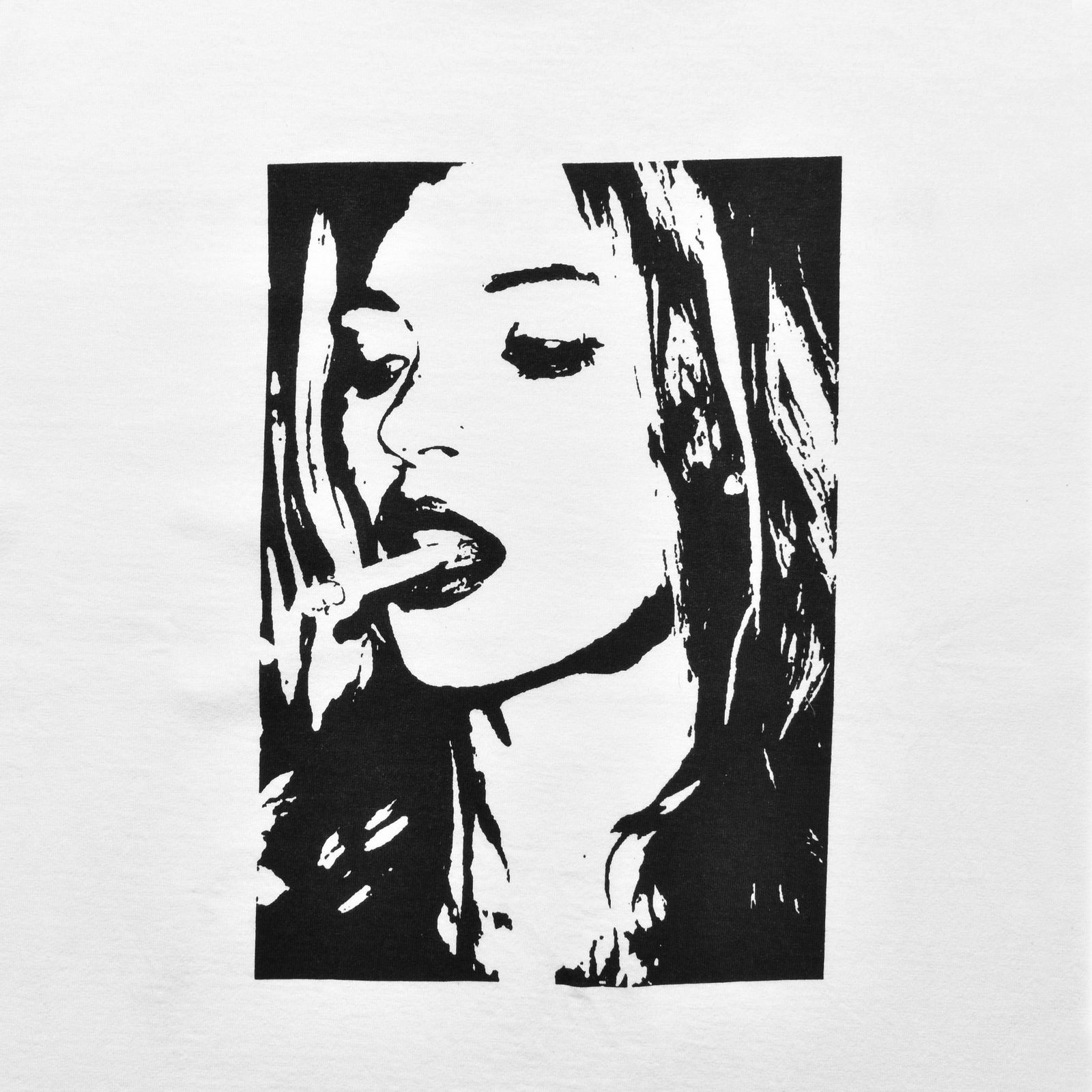 MINEDENIM - Monochrome Two tone Face Crewneck T-SH (WHT