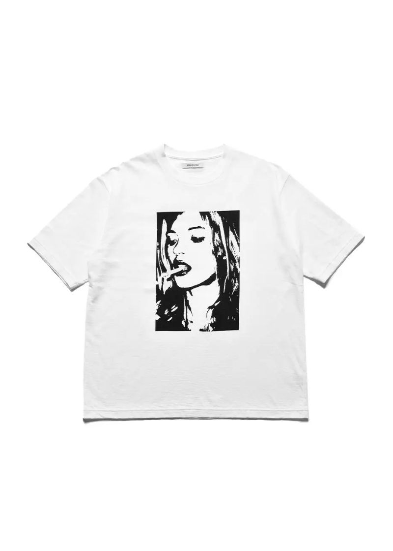 MINEDENIM - Monochrome Two tone Face Crewneck T-SH (WHT