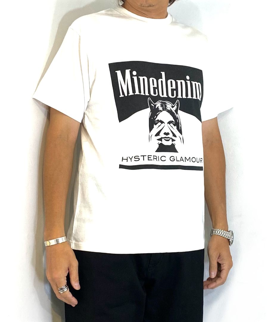 MINEDENIM - × HYSTERIC GLAMOUR T-SH (WHITE) / ×ヒステリック